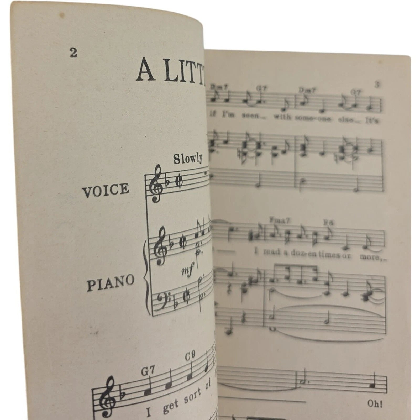 Vintage 1944 Sheet Music A Little on the Lonely Side Featured by Joan Brooks