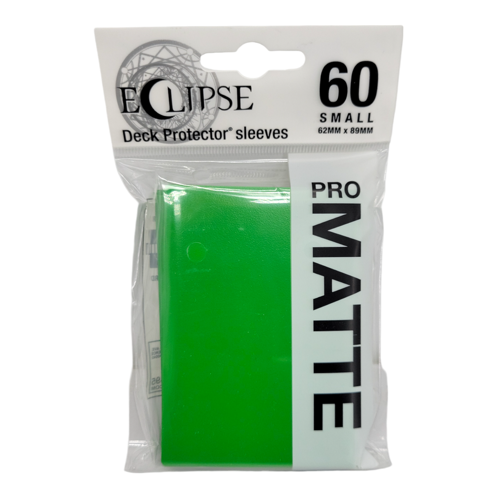 Ultra Pro Eclipse Small Lime Green Matte Deck Protector Card Sleeves 60 Count