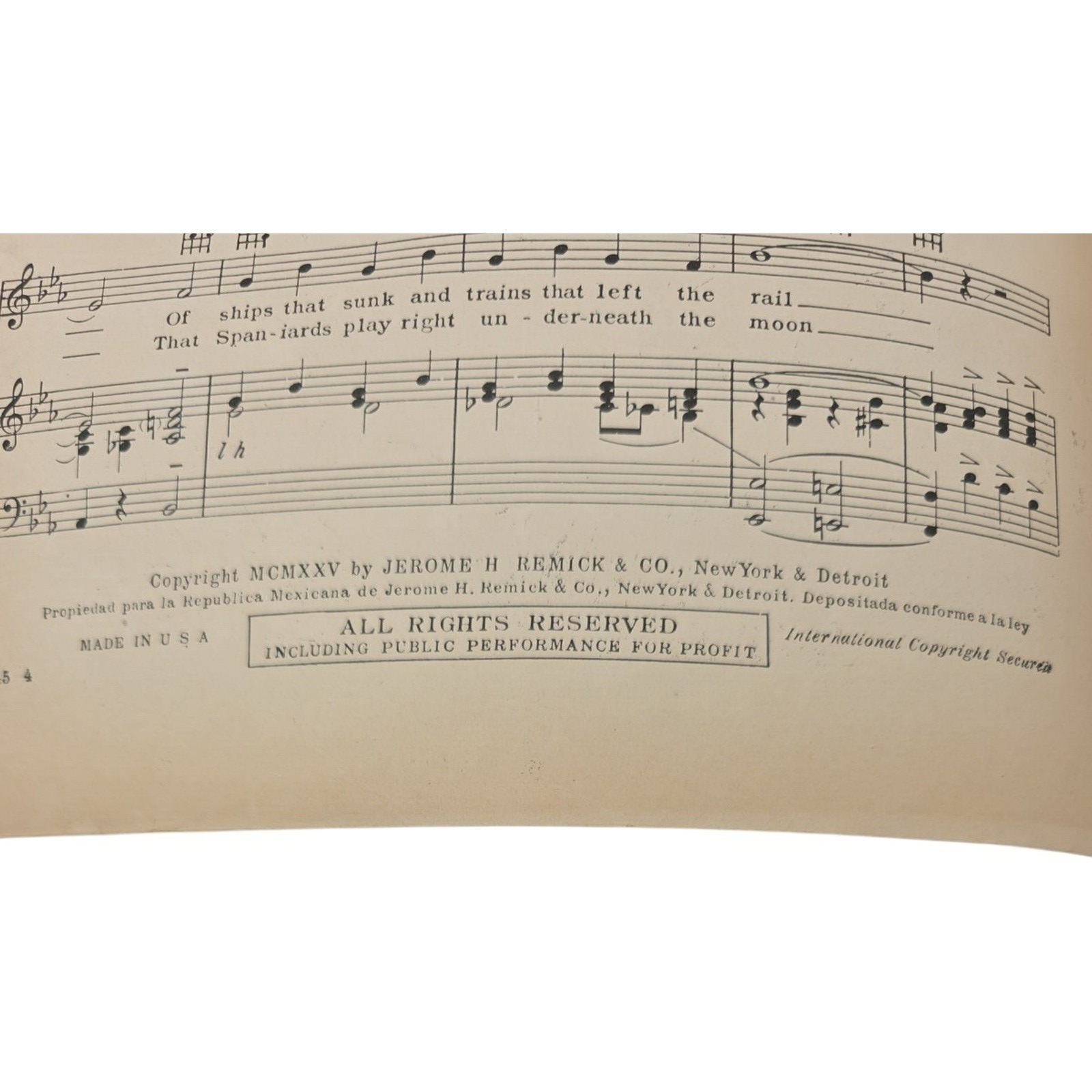 1925 Vintage Sheet Music Bam Bam Bamy Shore Hal Hixon Jerome H. Remick & Co.