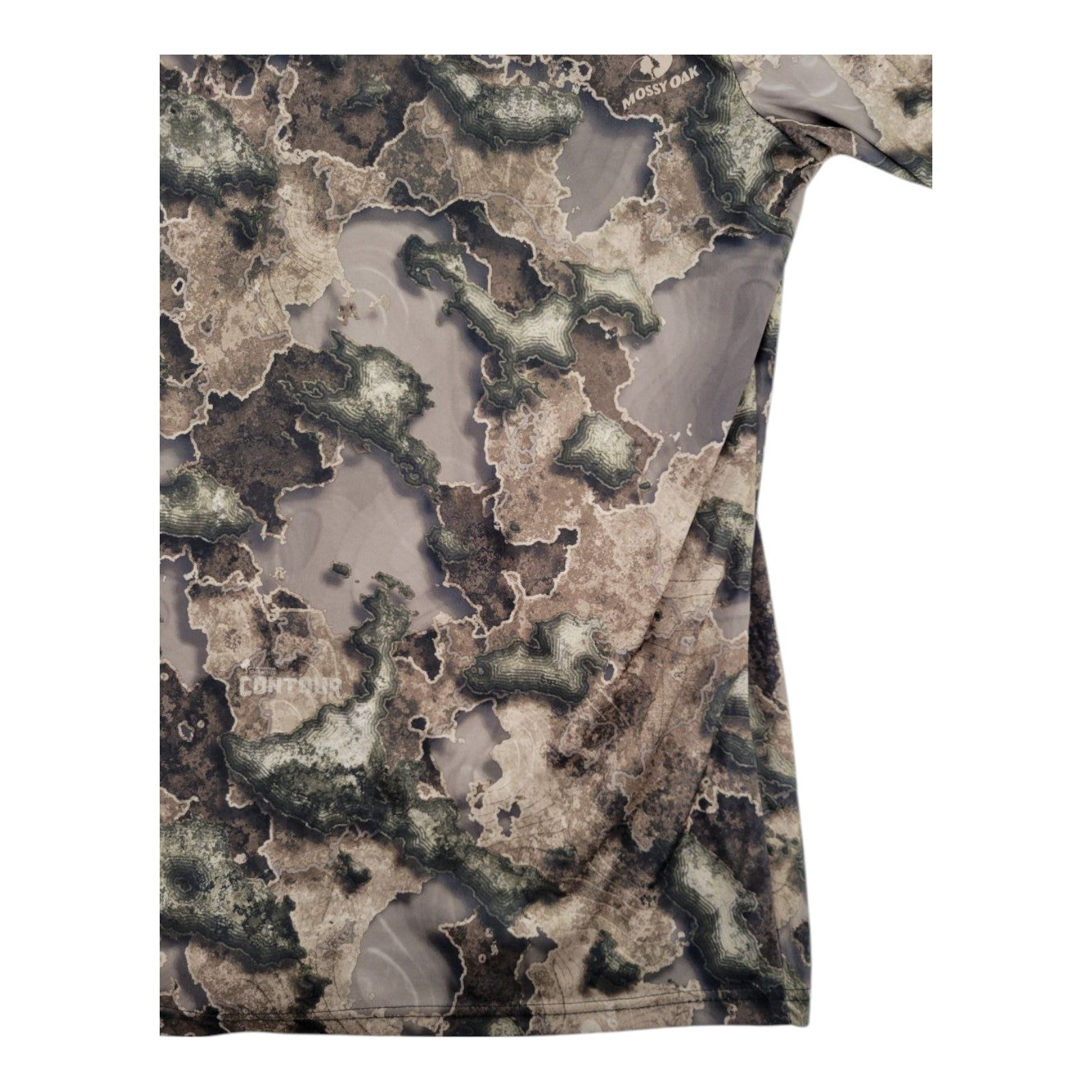 Mossy Oak Mens Camouflage Hunting Shirt Contour Camo Polyester Size XL