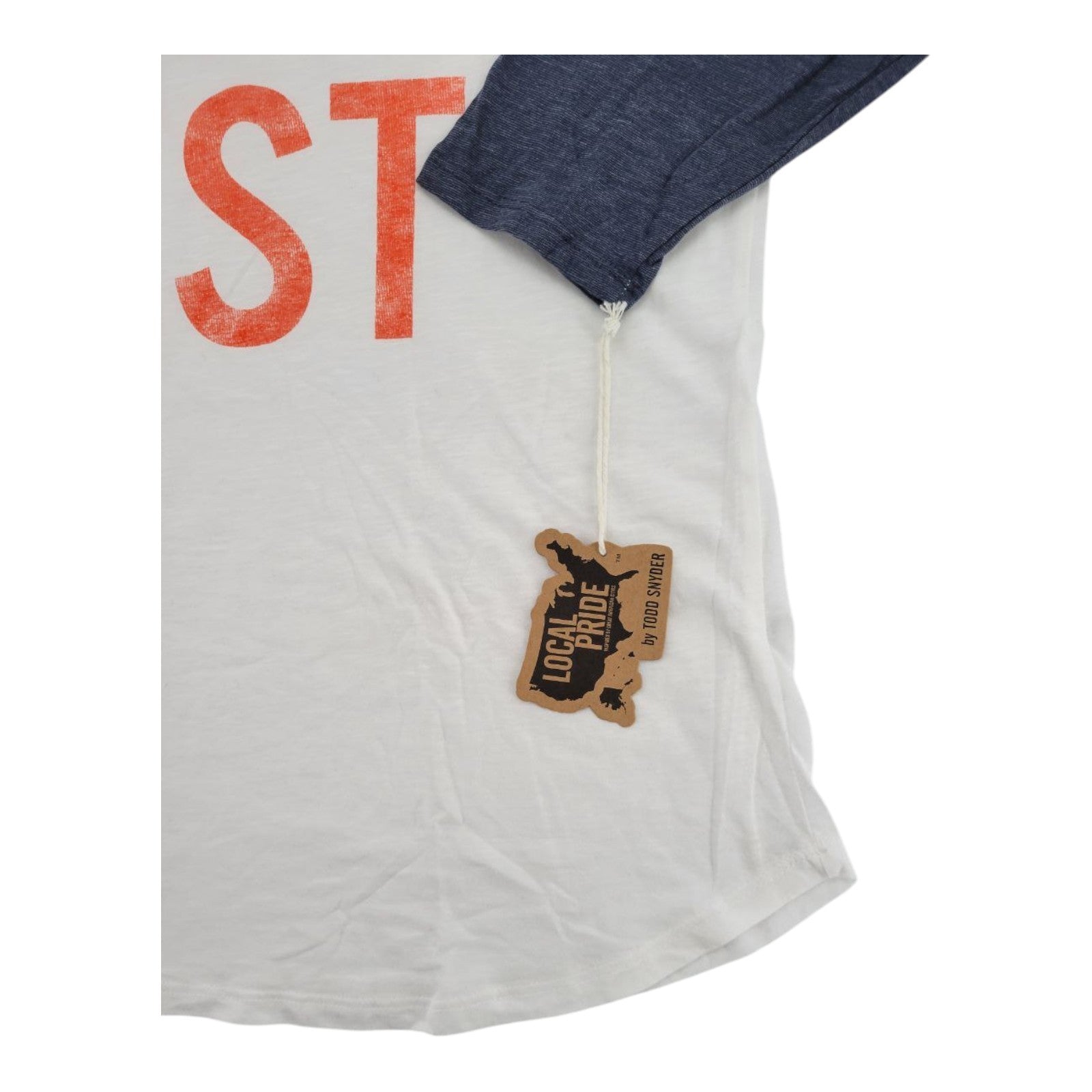 Local Pride Todd Snyder DA BEST Raglan Tee XL Navy White 3/4 Sleeve USA