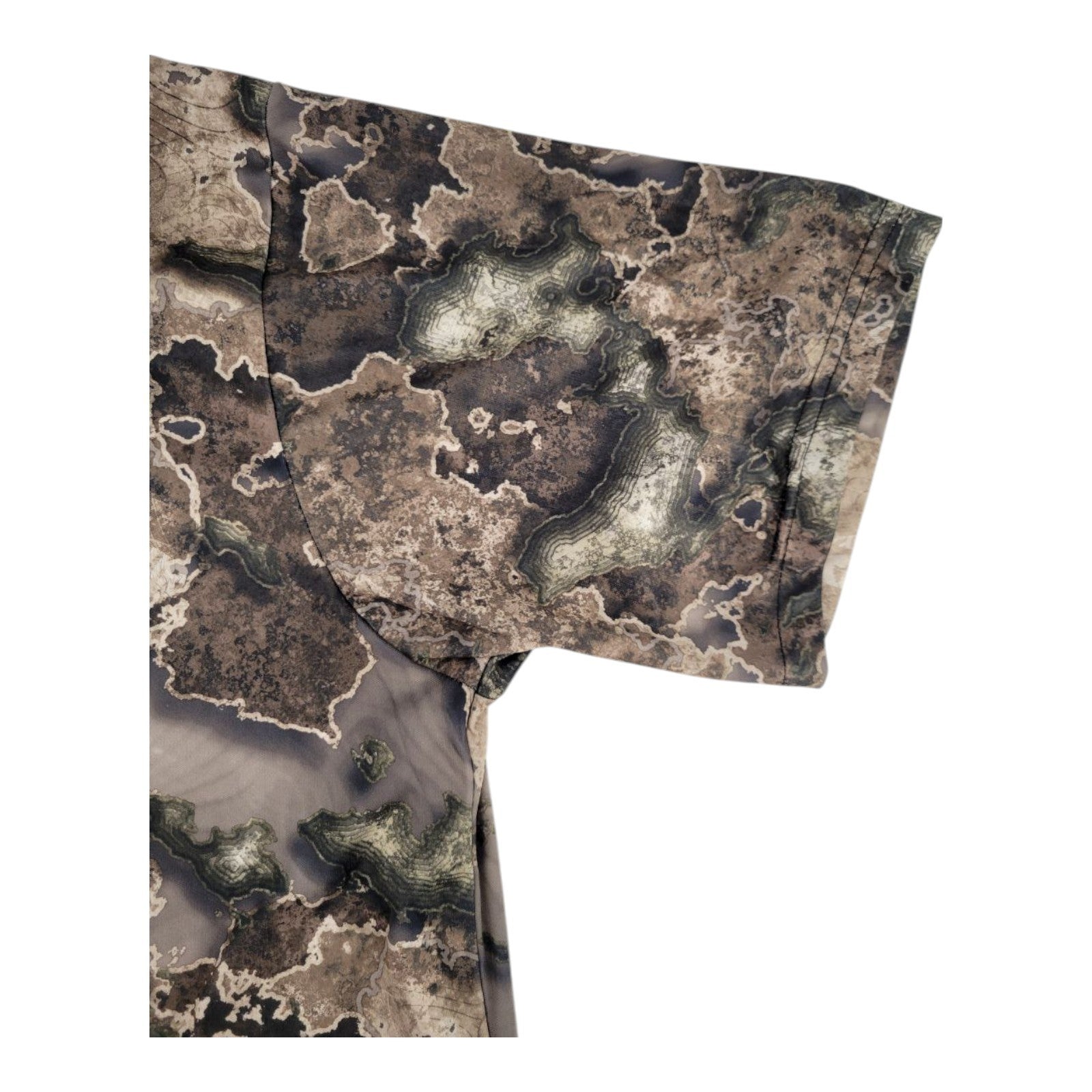 Mossy Oak Mens Camouflage Hunting Shirt Contour Camo Polyester Size XL