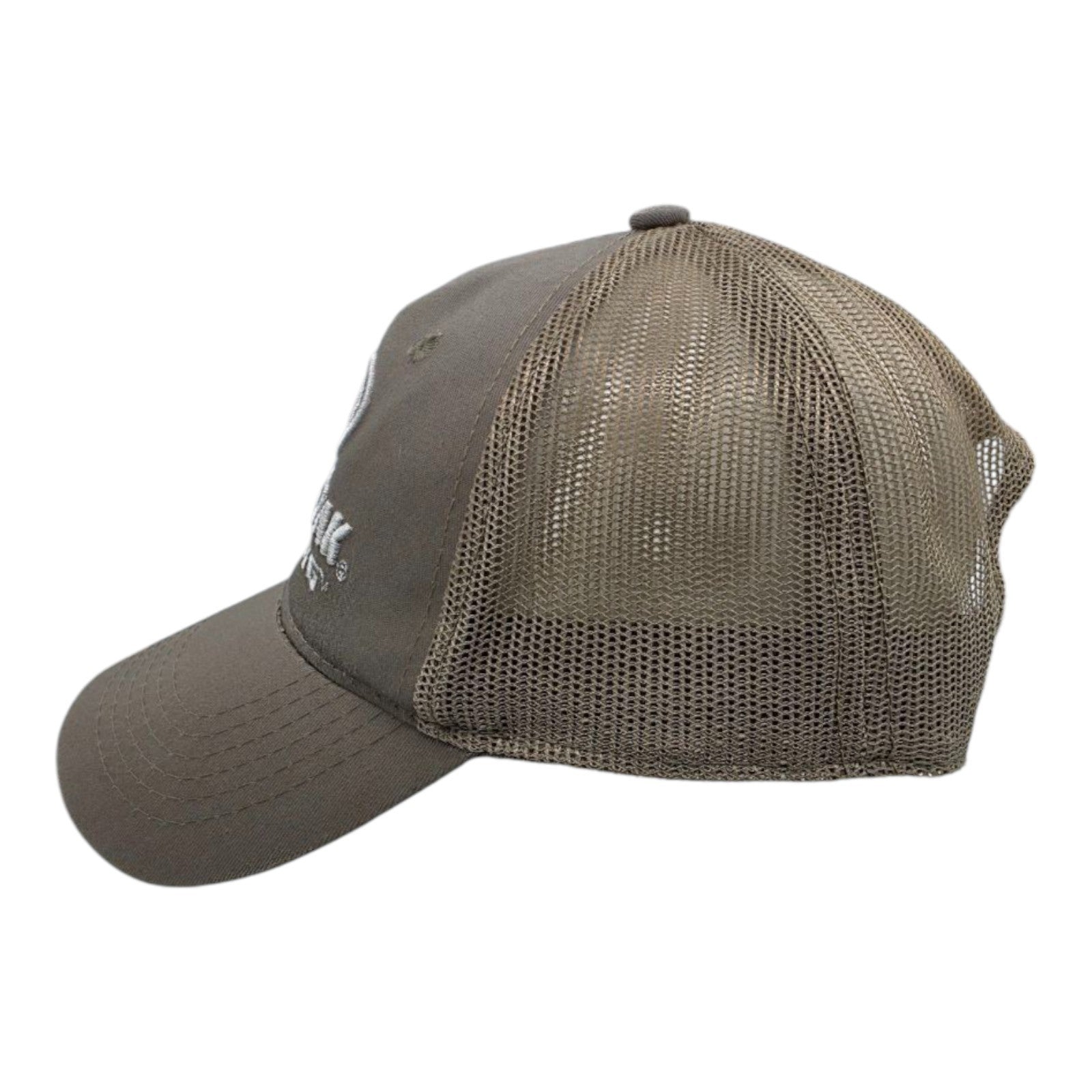 Mossy Oak Fishing Khaki Trucker Hat Mesh Back Snapback Cap One Size