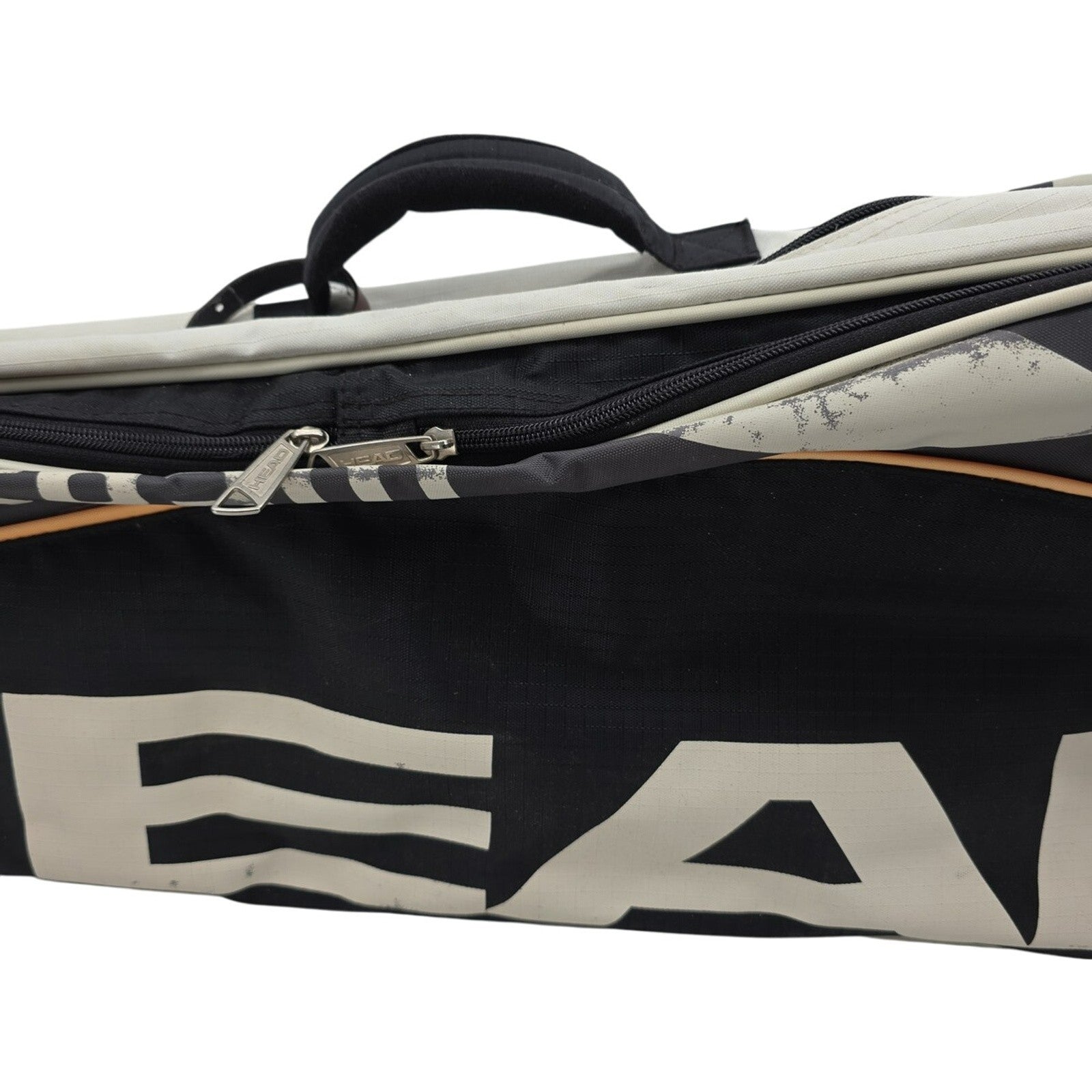 HEAD Tour Team Tennis Racquet Bag – Black/White – 3-6 Racquet Capacity 30"