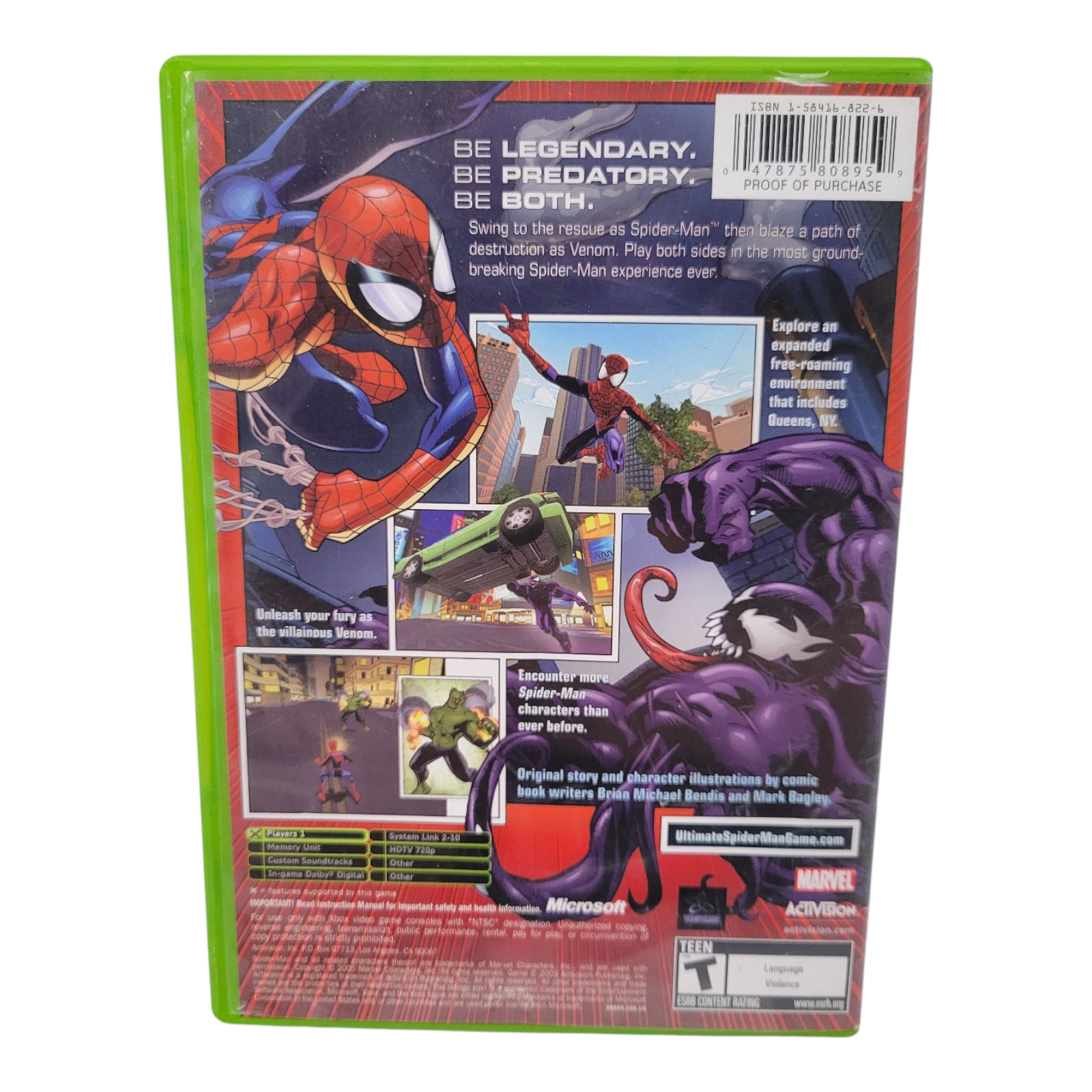 Activision Marvel Ultimate Spider Man 2005 Xbox Game Complete