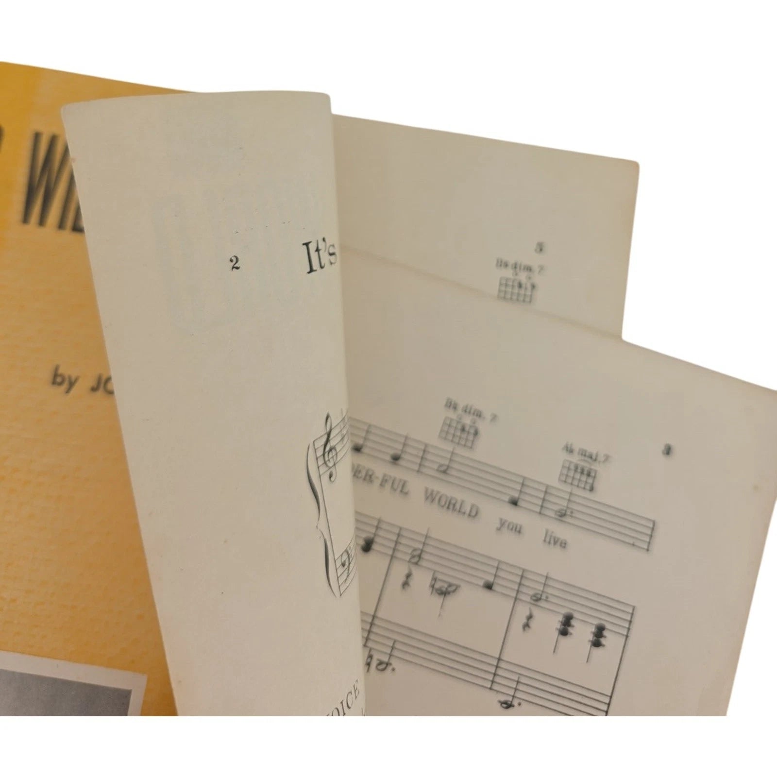 It’s a Big Wide Wonderful World Sheet Music by John Rox Recorded by Buddy Clark