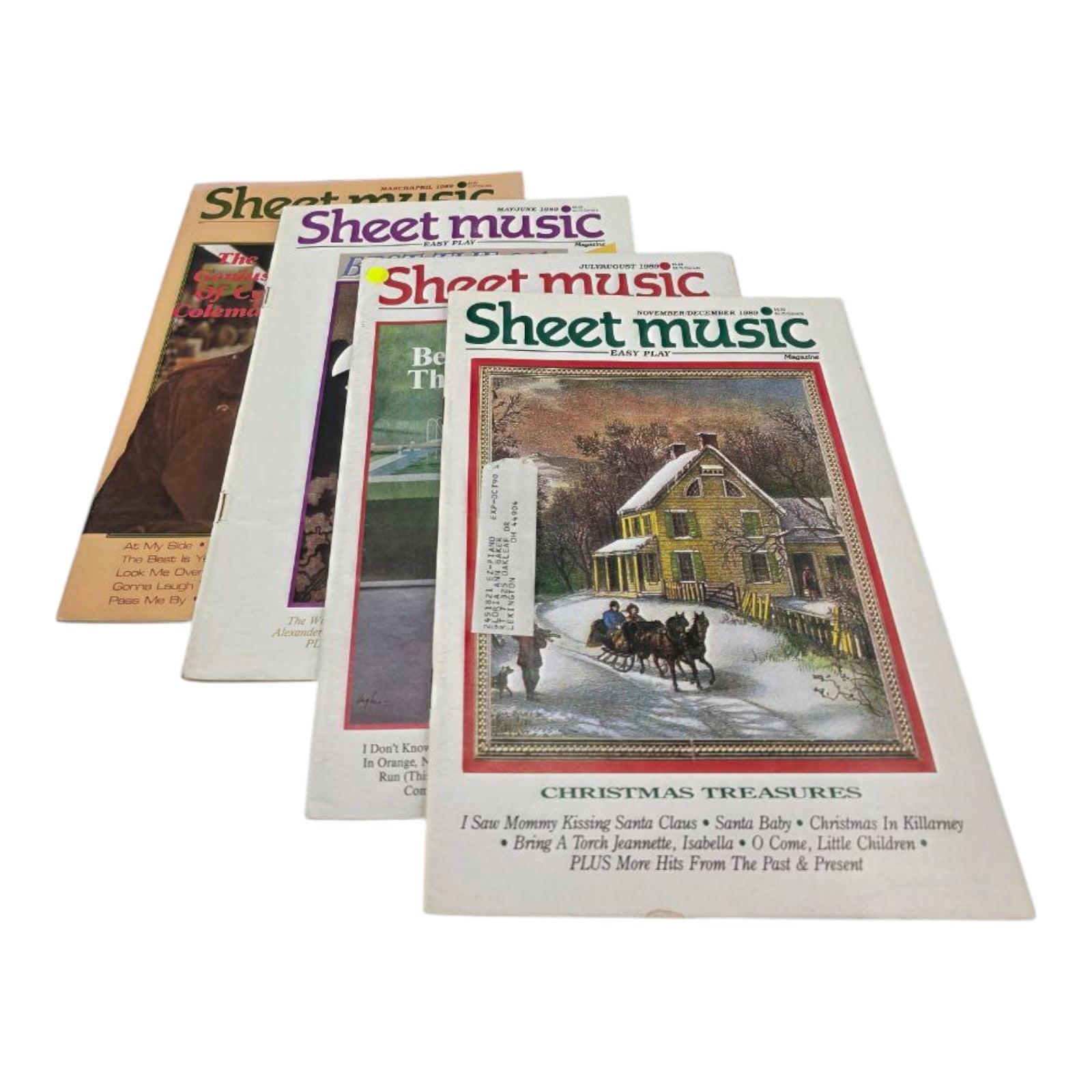 Lot of 4 Sheet Music Magazine Easy Play Editions Vintage