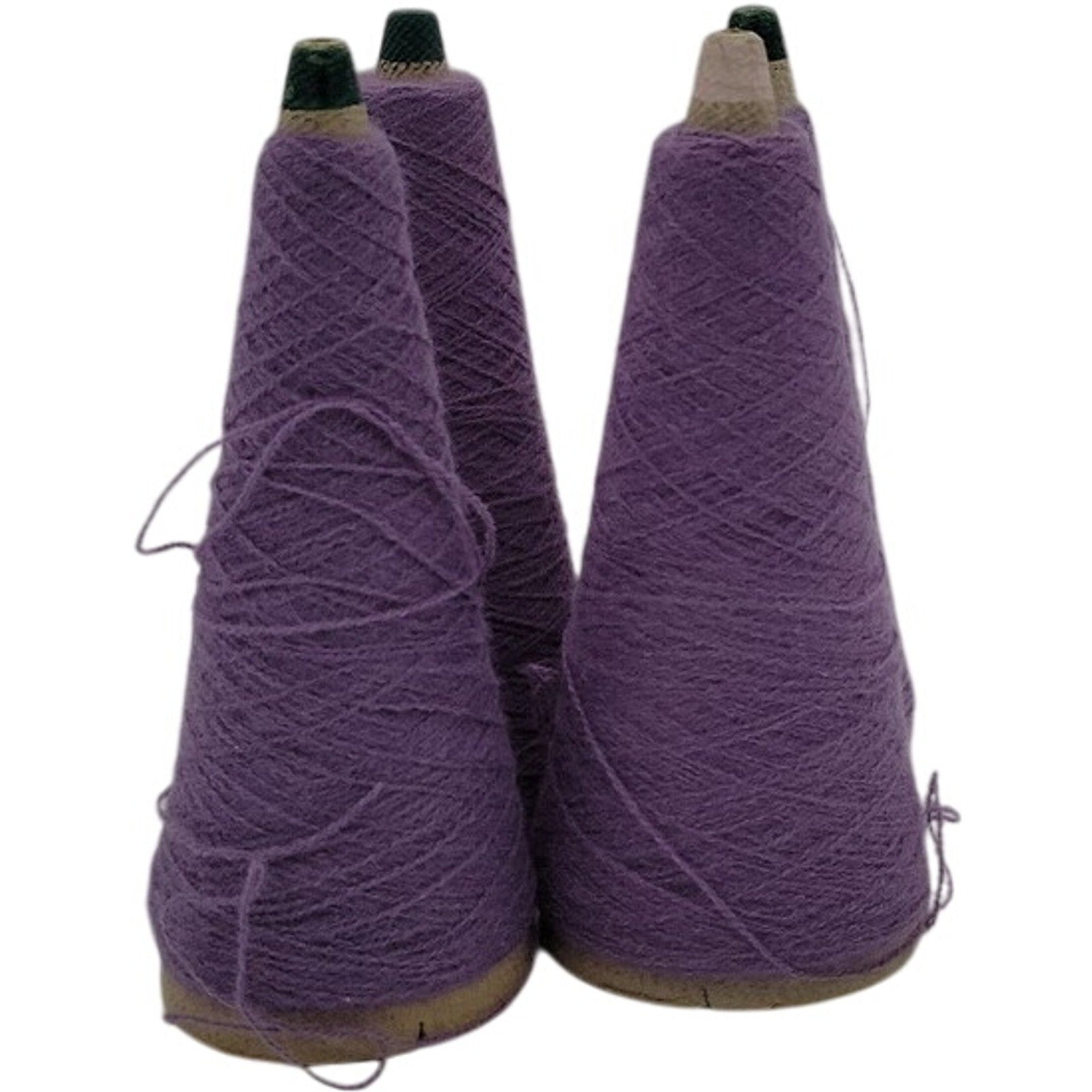 Vintage Templon 2/24 Dark Lavender Heather O/N Blend Weaving Knitting Lot of 4
