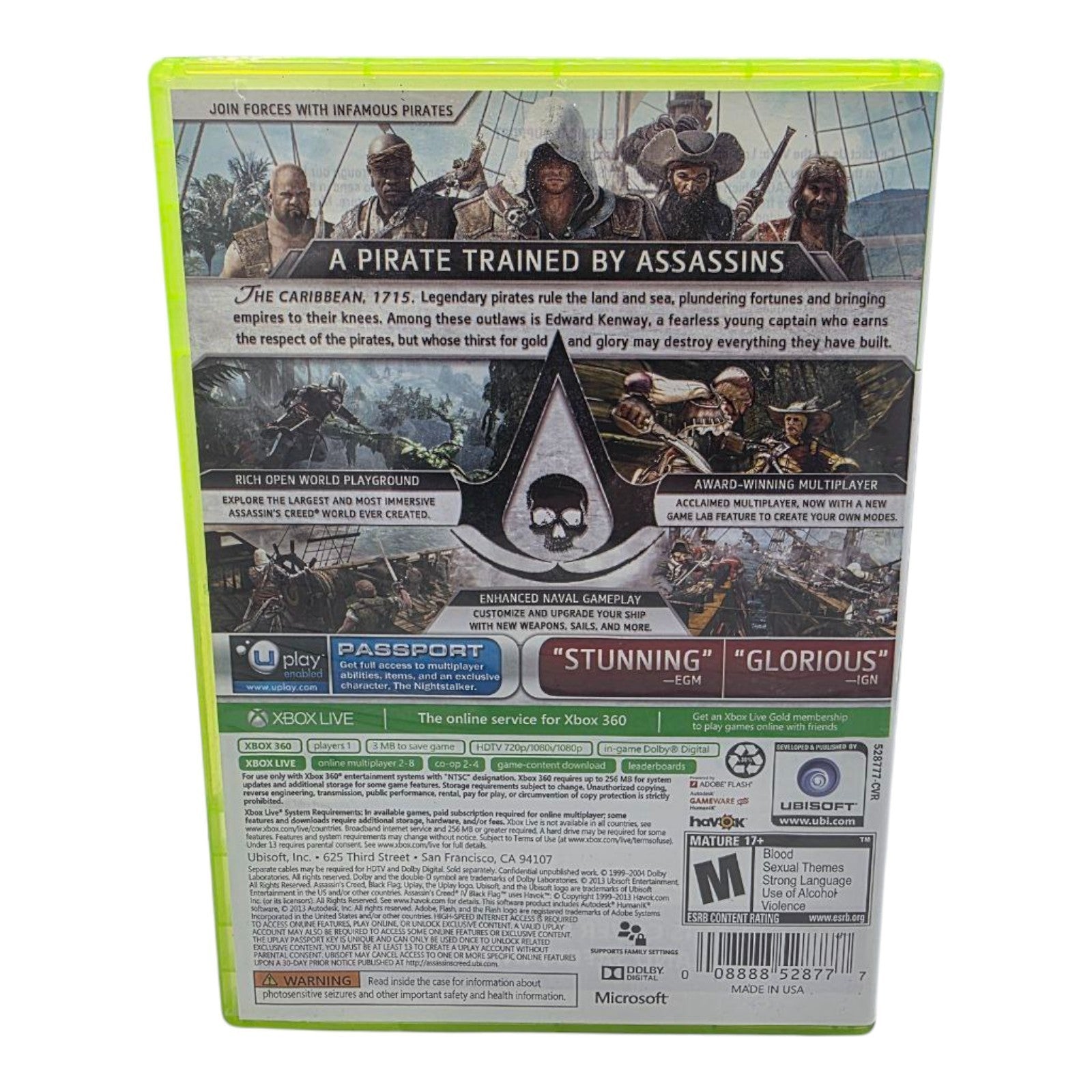 Assassins Creed 4 Black Flag Xbox 360 Complete with Manual Tested 2013