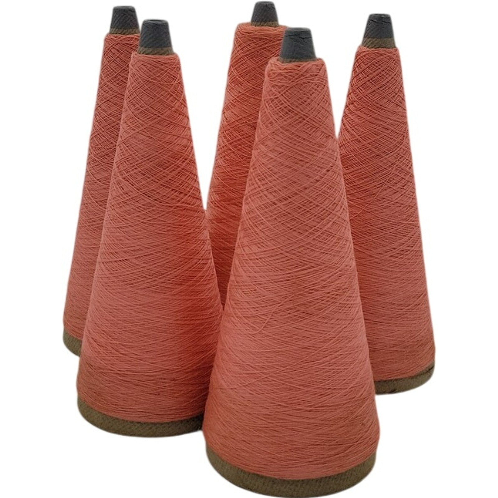 Vintage SCT 40/2 Durefe 139 Peach Cone Yarn 109785 100% Cotton Lot of 5