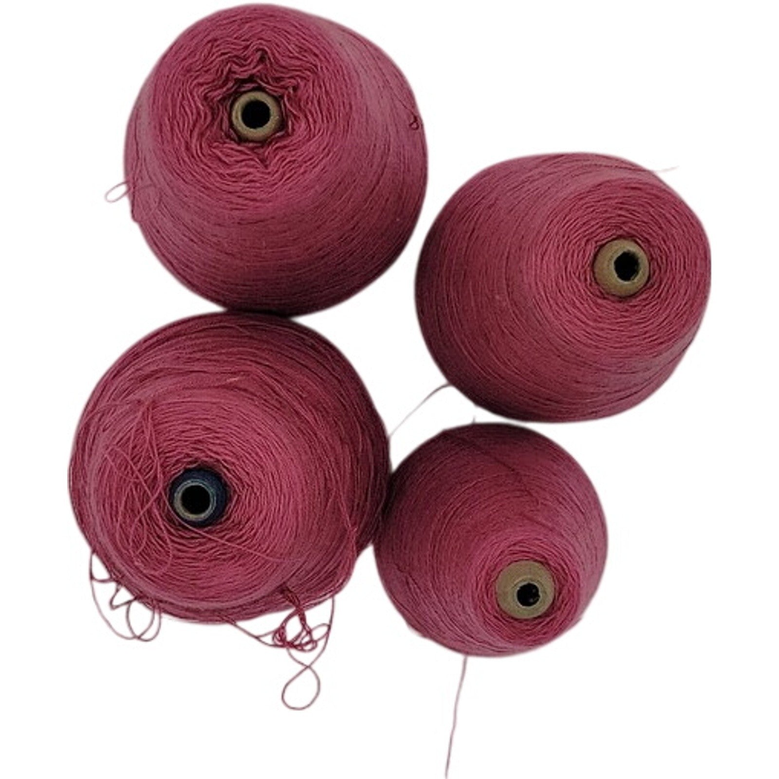 Vintage Pisgah Yarn 2/24 Rose Pink Weaving Knitting Cone Yarn 7040 Lot of 4