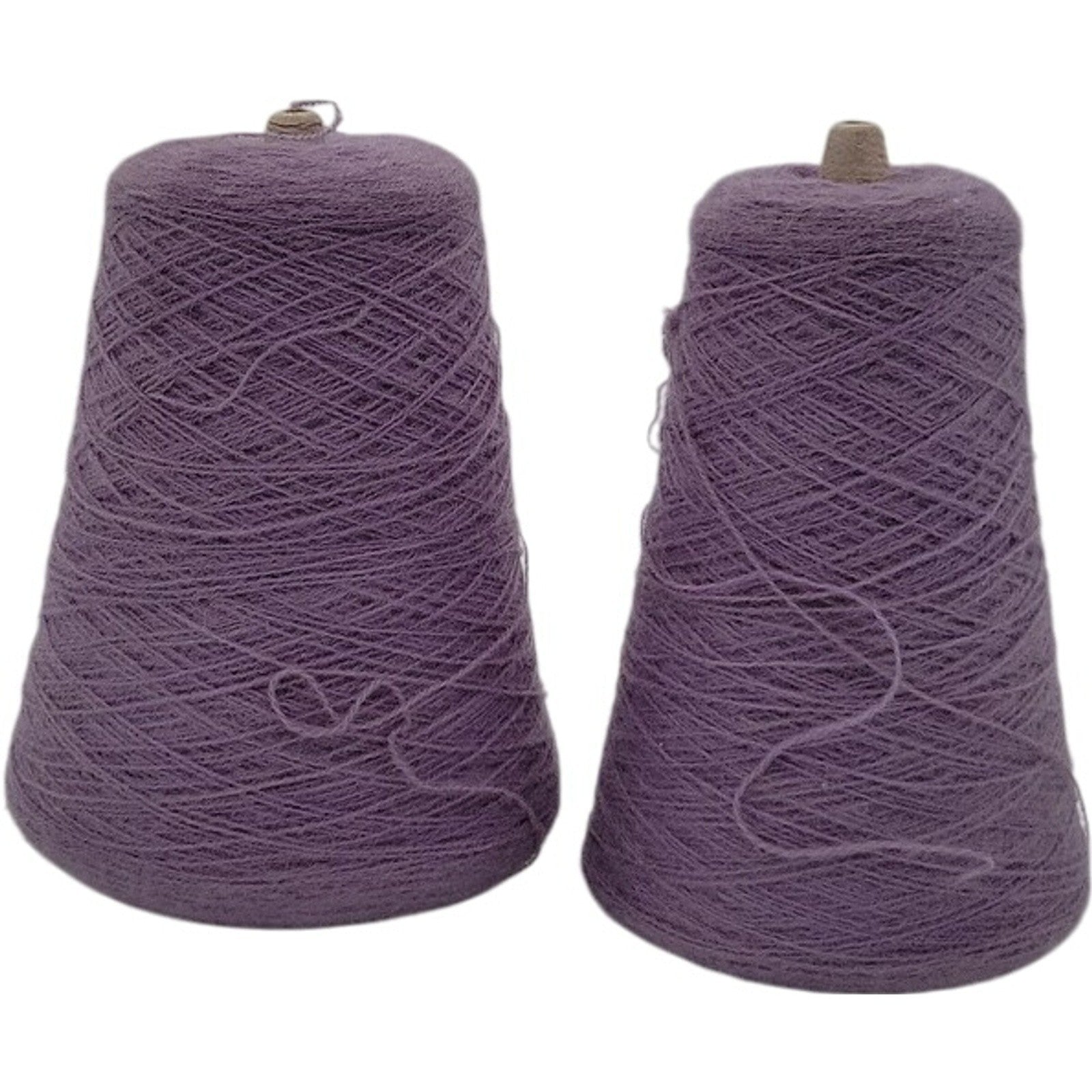 Vintage 1980s Templon 2/24 Lavender Heather Yarn Cones S-50851 Lot of 2