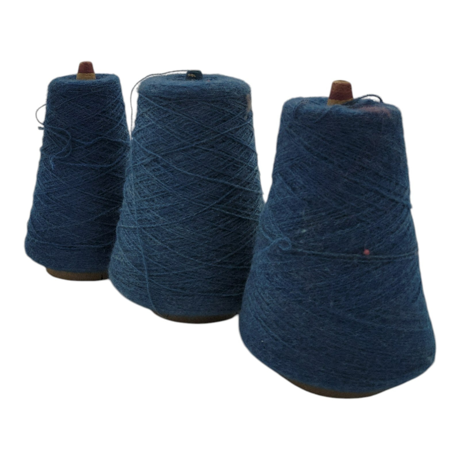 Vintage 1980s Templon 2/24 Betony Heather Yarn Cone Lot of 3