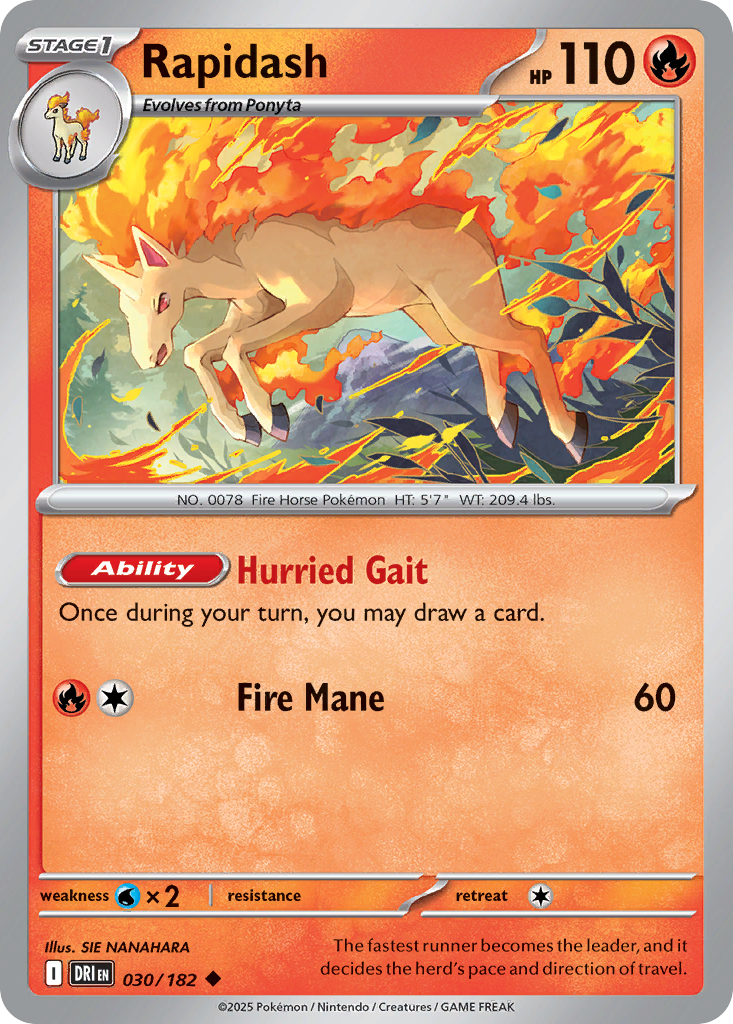 Rapidash 30/182 Destined Rivals