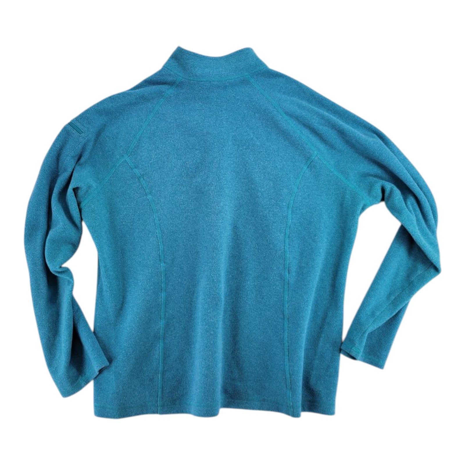 L.L. Bean Women's Blue Fleece Quarter Zip Pullover Jacket Size XL