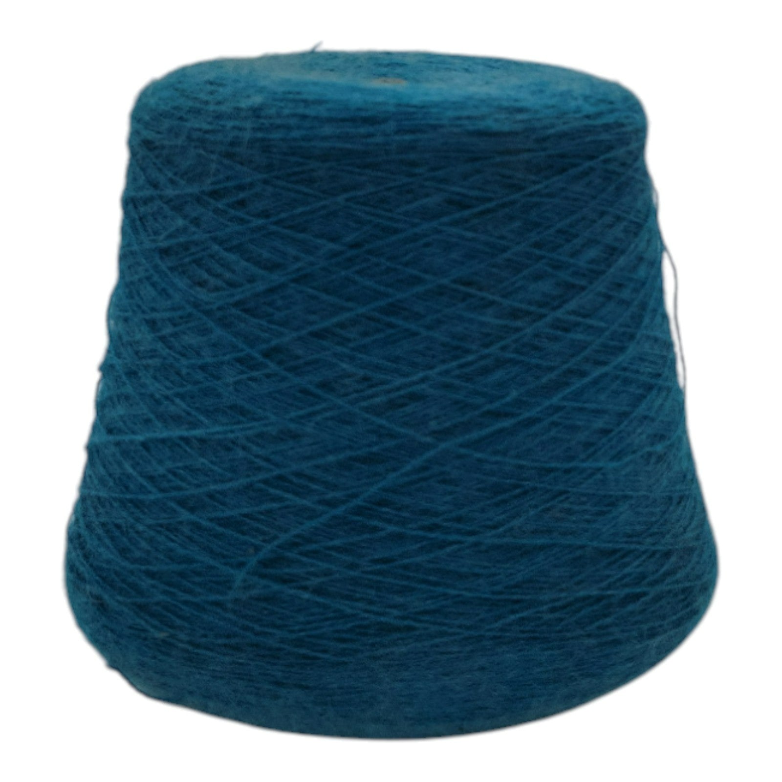 Vintage Collins And Aikman Alphashair Teal Yarn Cone 2/24