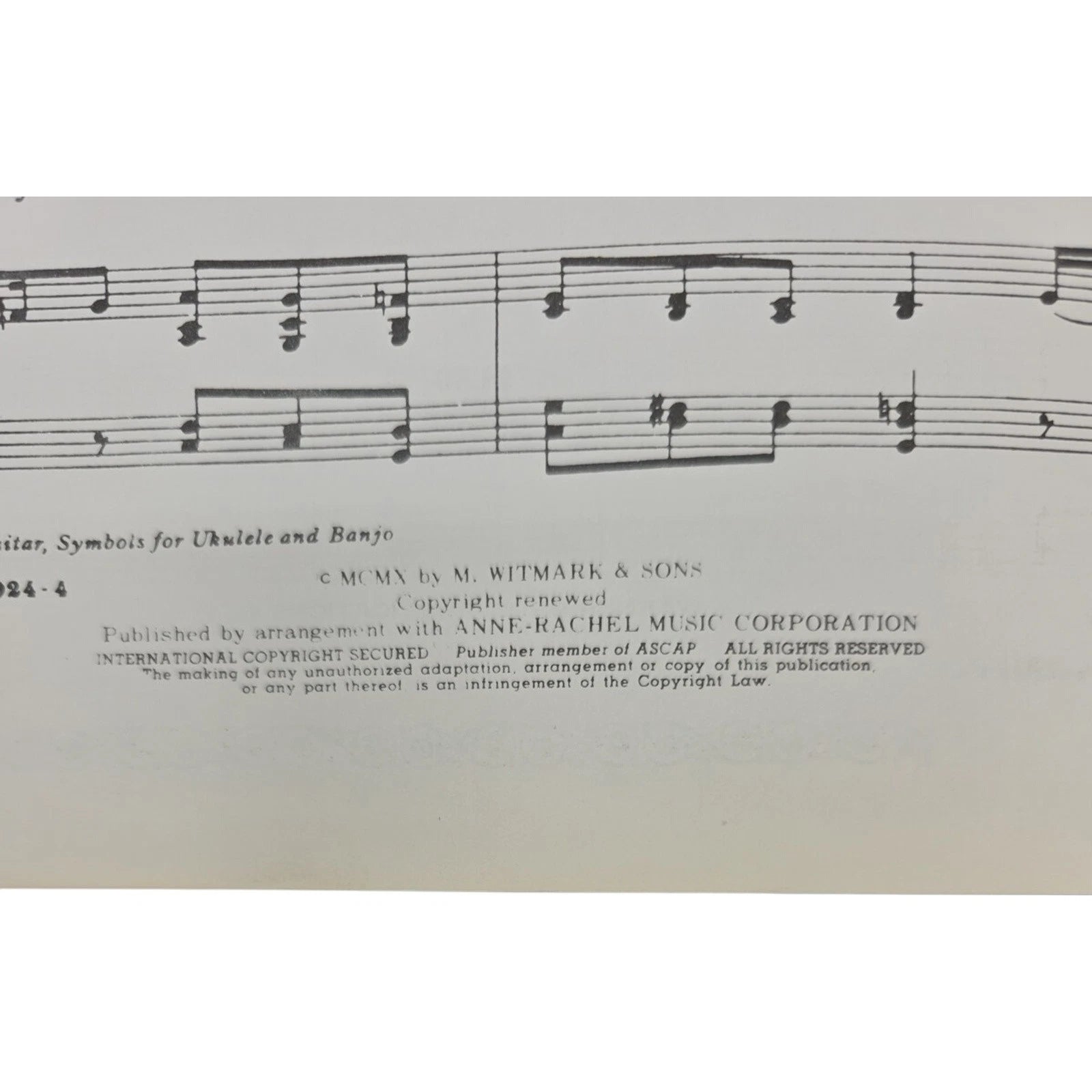Vintage Sheet Music Mother Machree Lyrics by Rida Johnson Young