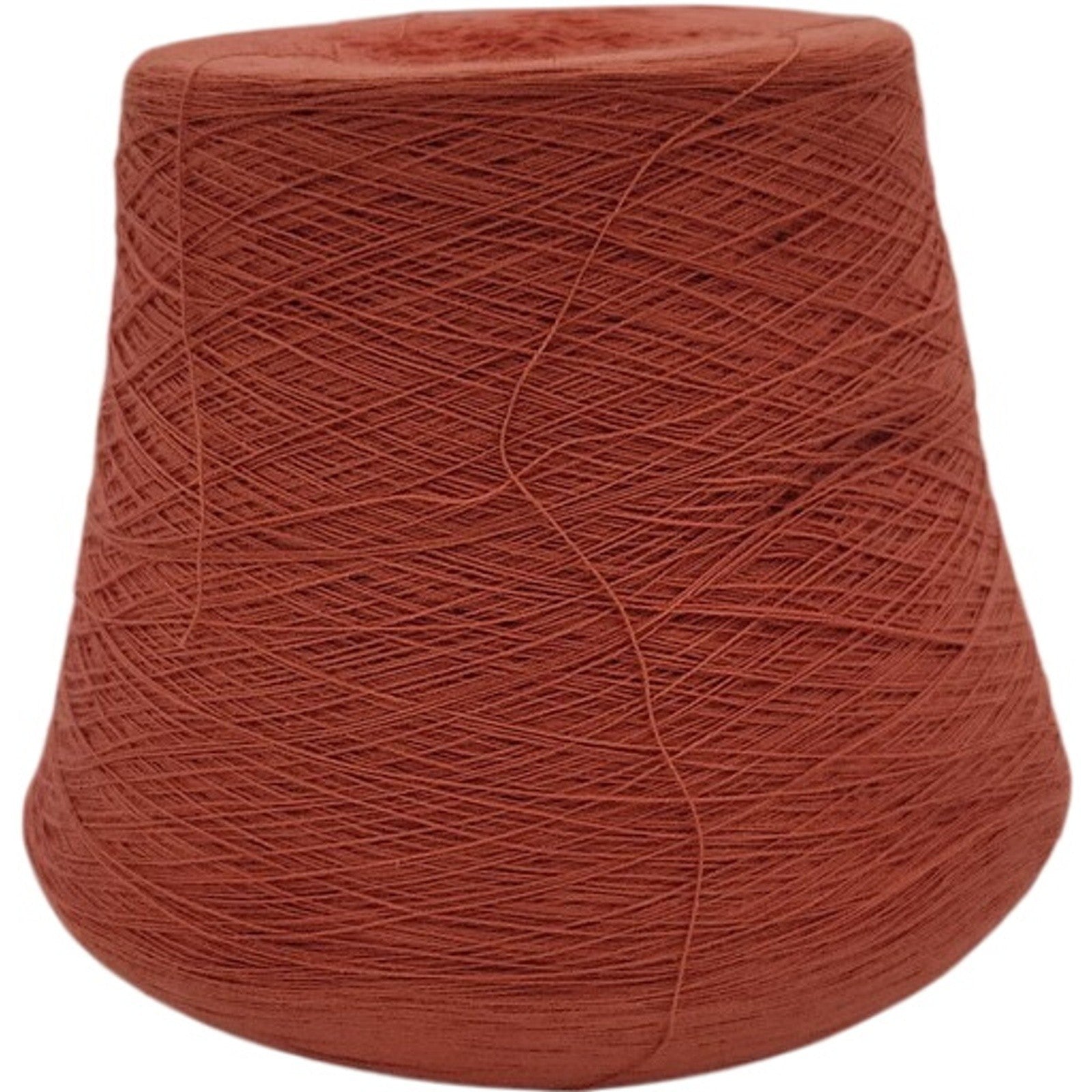 Vintage Spectrum Dyed Yarns 20/2 Karded Cotton Cone Spice Rust Orange Lot 628533