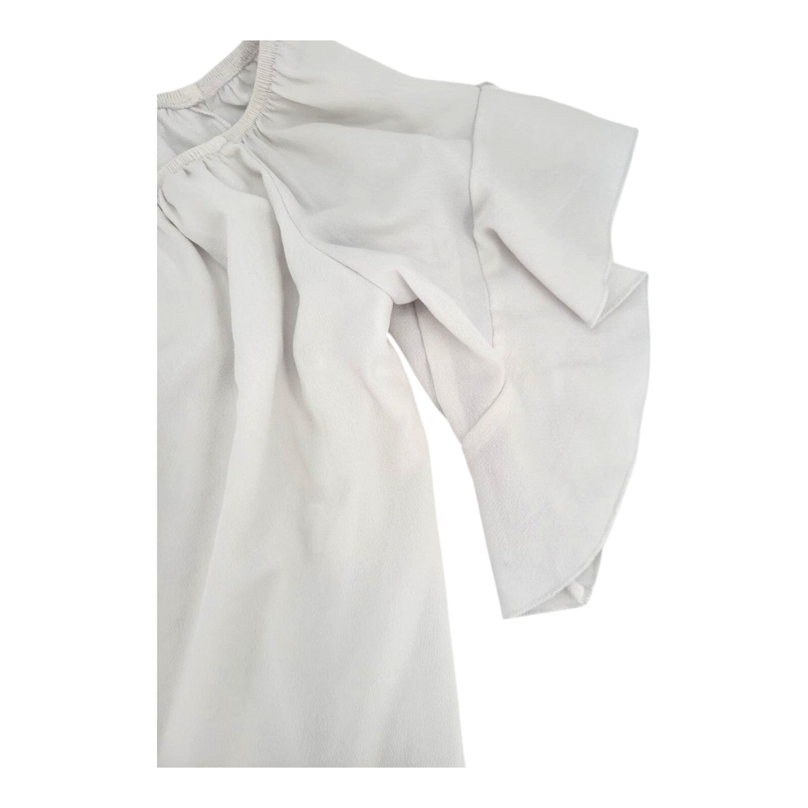 Lucky More Womens Off Shoulder Blouse White Sharkbite Hem 2XL