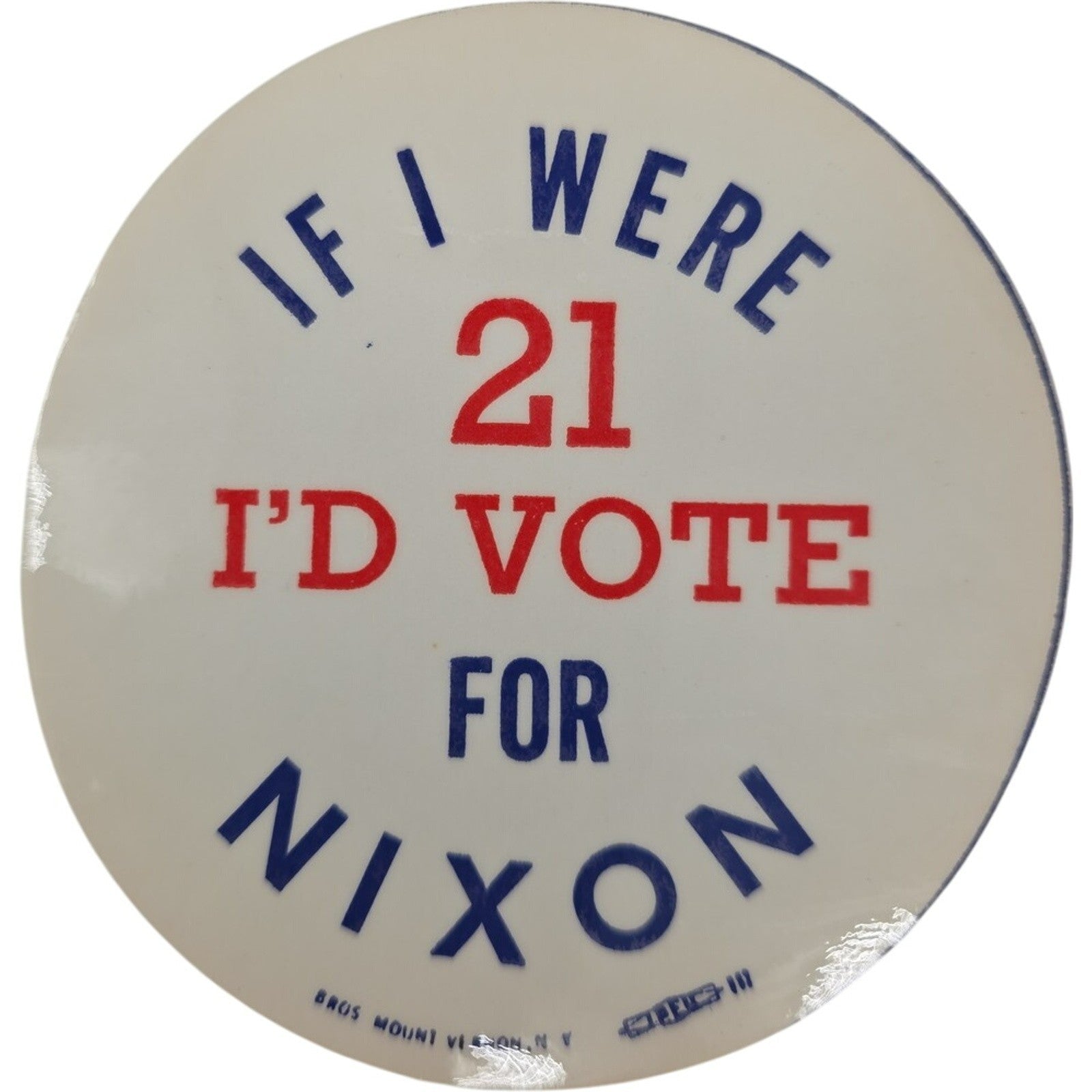 Vintage 1968 Richard Nixon Campaign Sticker Lot of 4