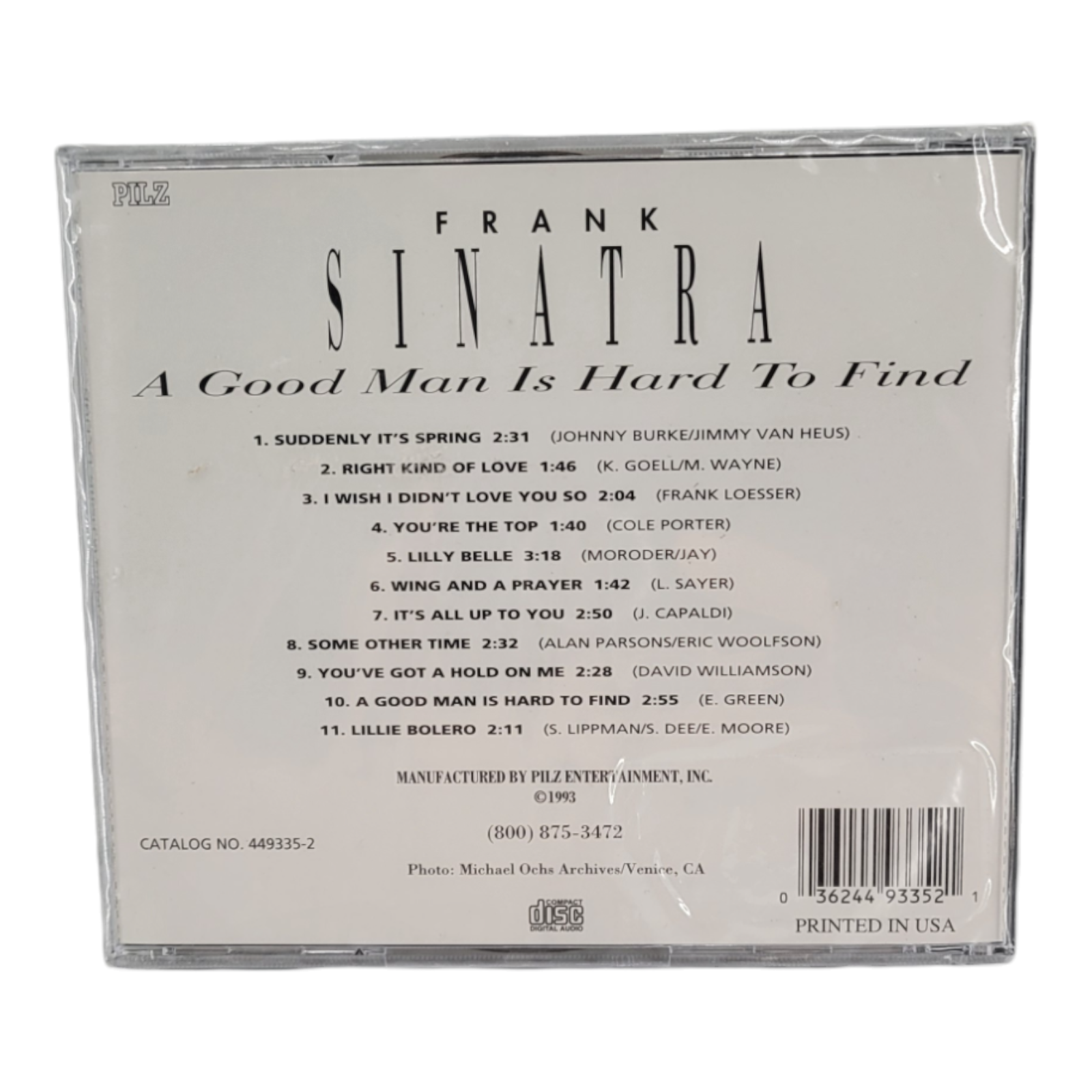 Frank Sinatra A Good Man Is Hard To Find CD Golden Legends Series 1993