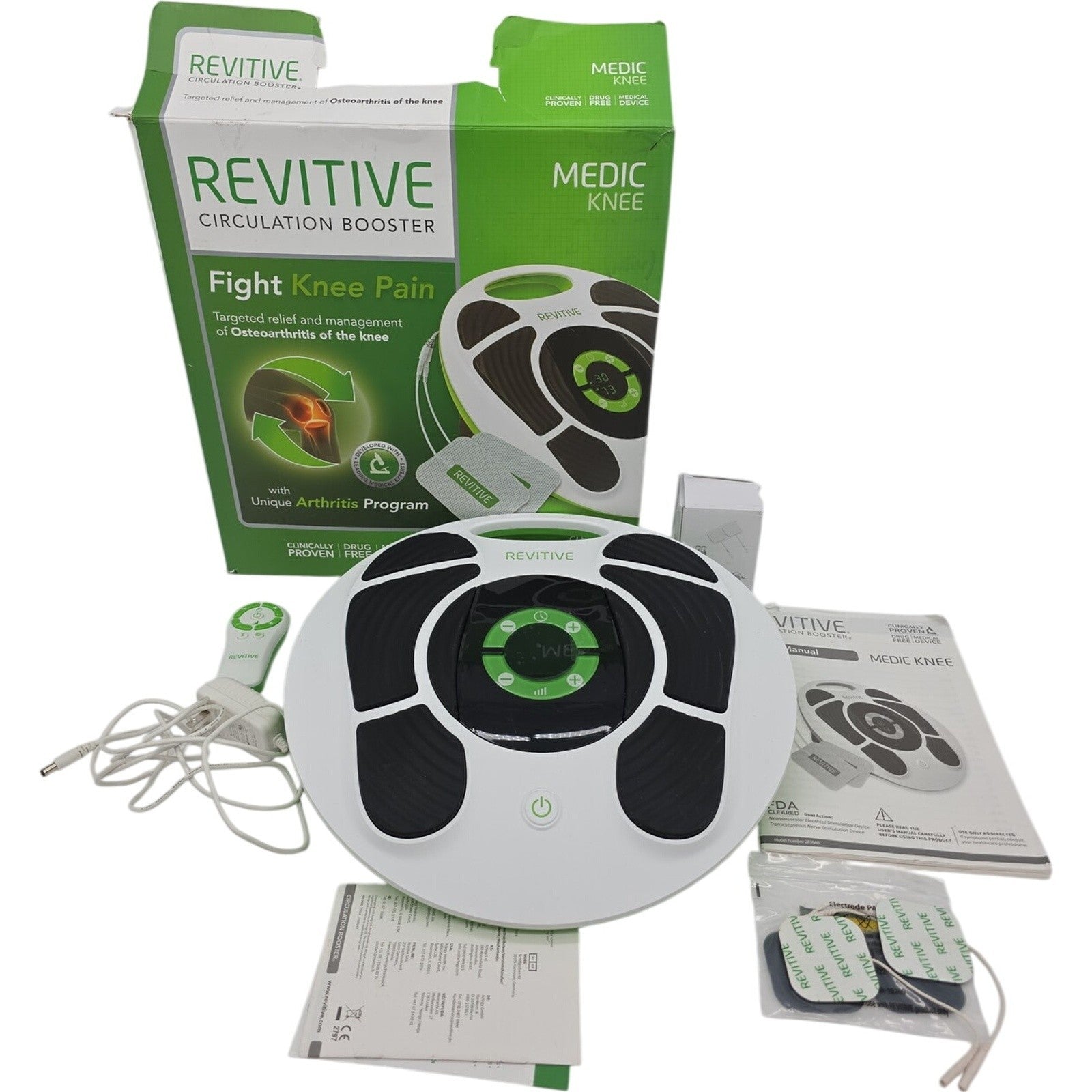 Revitive Circulation Booster Medic Knee Neuromuscular Stimulator Fight Knee Pain