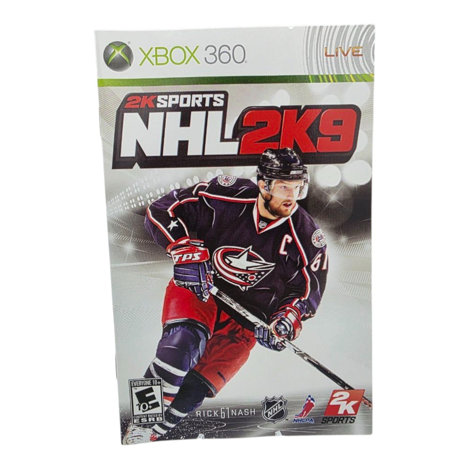 Xbox 360 NHL 2K9 Game Complete with Manual Tested Rick Nash Cover
