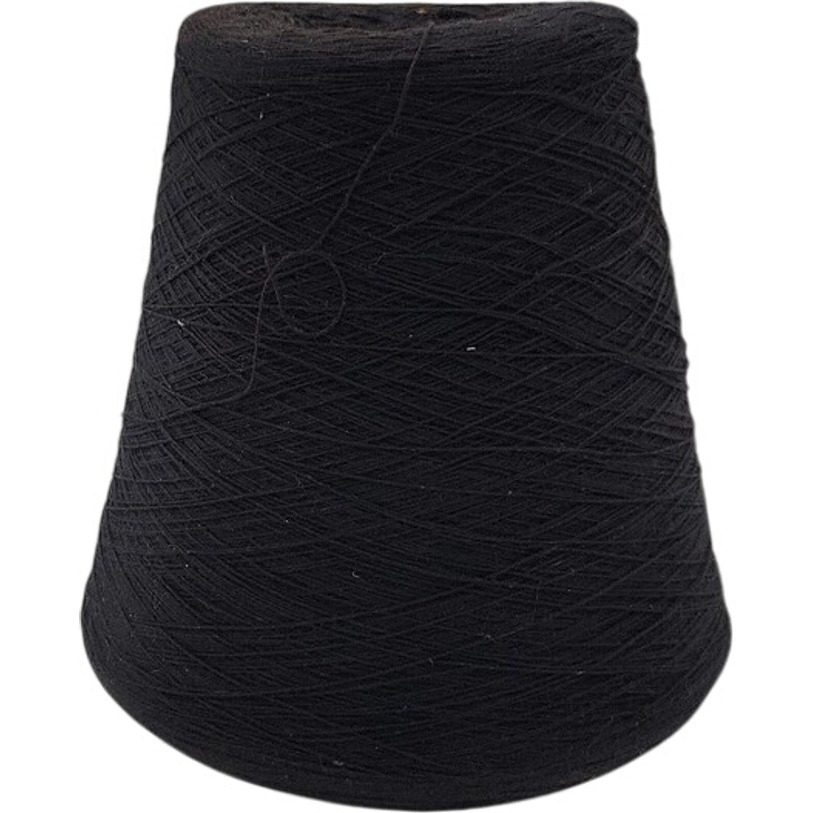 Vintage Spectrum Dyed Yarns Black Cotton Cone 16/2 Karded Cot Weaving Yarn