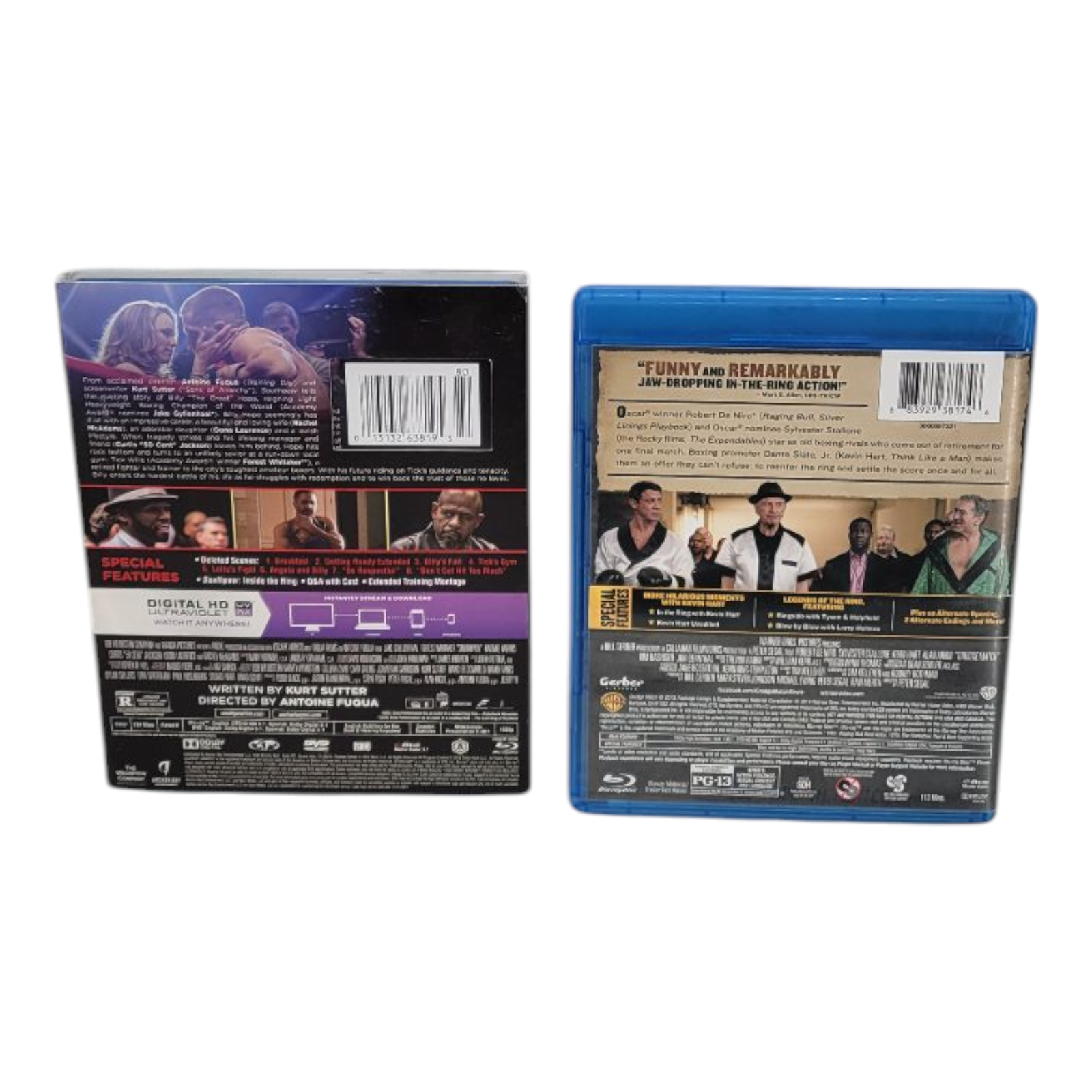 Southpaw and Grudge Match Blu-ray Sports Drama Movie Bundle