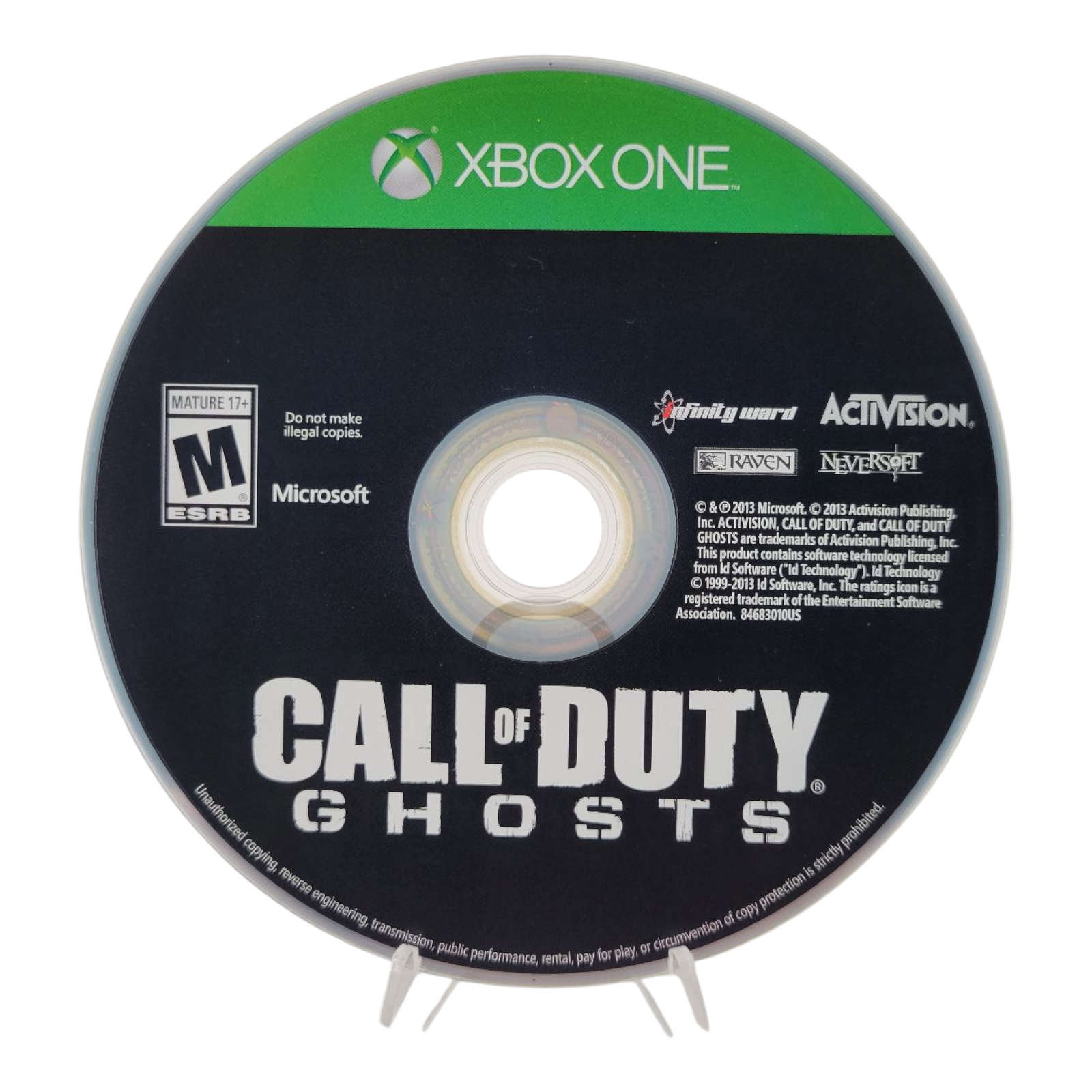 Activision Call of Duty Ghosts Xbox One 2013 Case Disc Season Pass Included