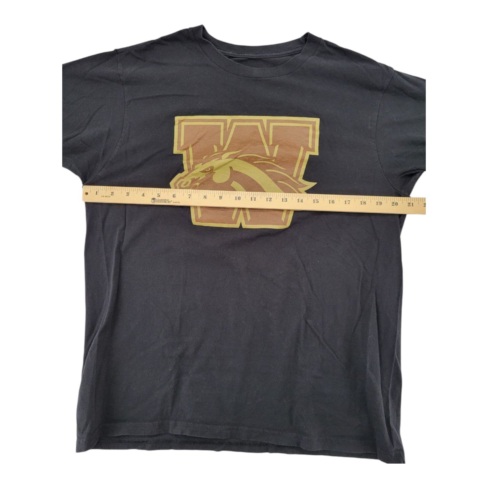 Adidas Western Michigan University Broncos Black T Shirt NCAA College Tee Size L