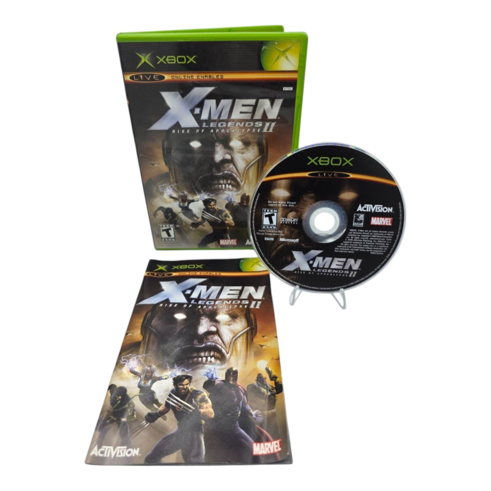 Xbox X-Men Legends II Rise of Apocalypse Complete with Manual Tested 2005