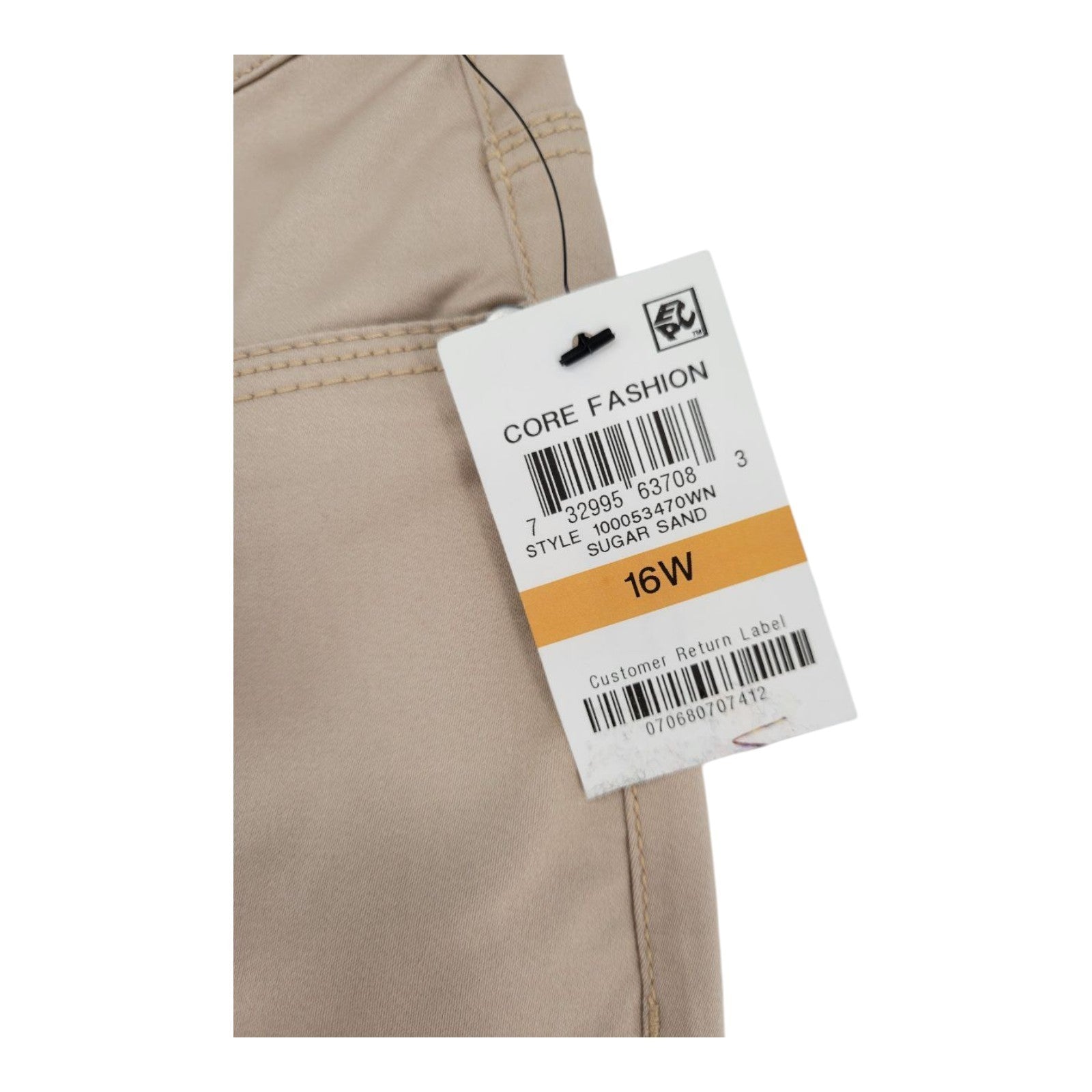 Charter Club Women's Stretch Shorts 16W Beige Sugar Sand Casual Wear