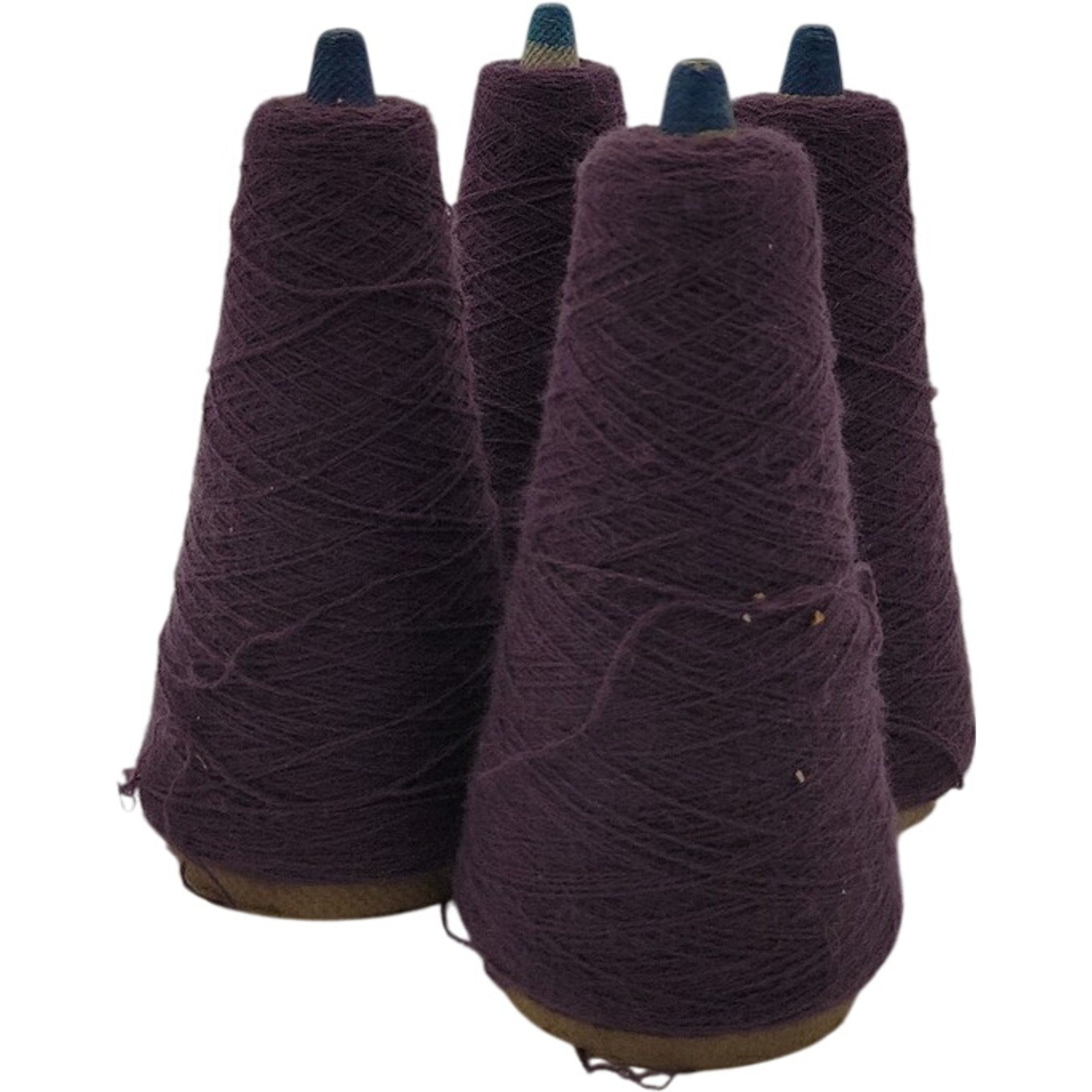 Vintage Phoenix Dye Works Yarn Cone 2/24 Federal Elderberry 508121 Lot of 4