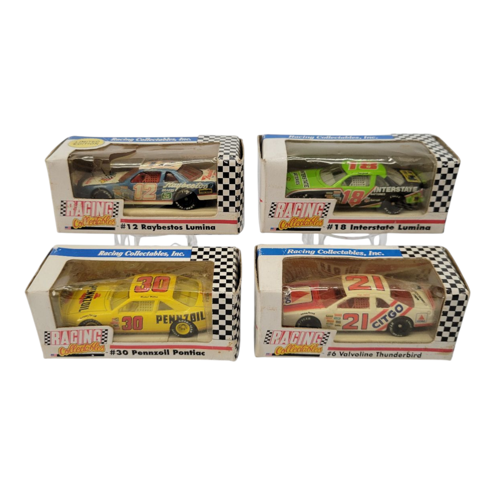 Racing Collectables Diecast Car Set Valvoline Interstate Raybestos Pennzoil