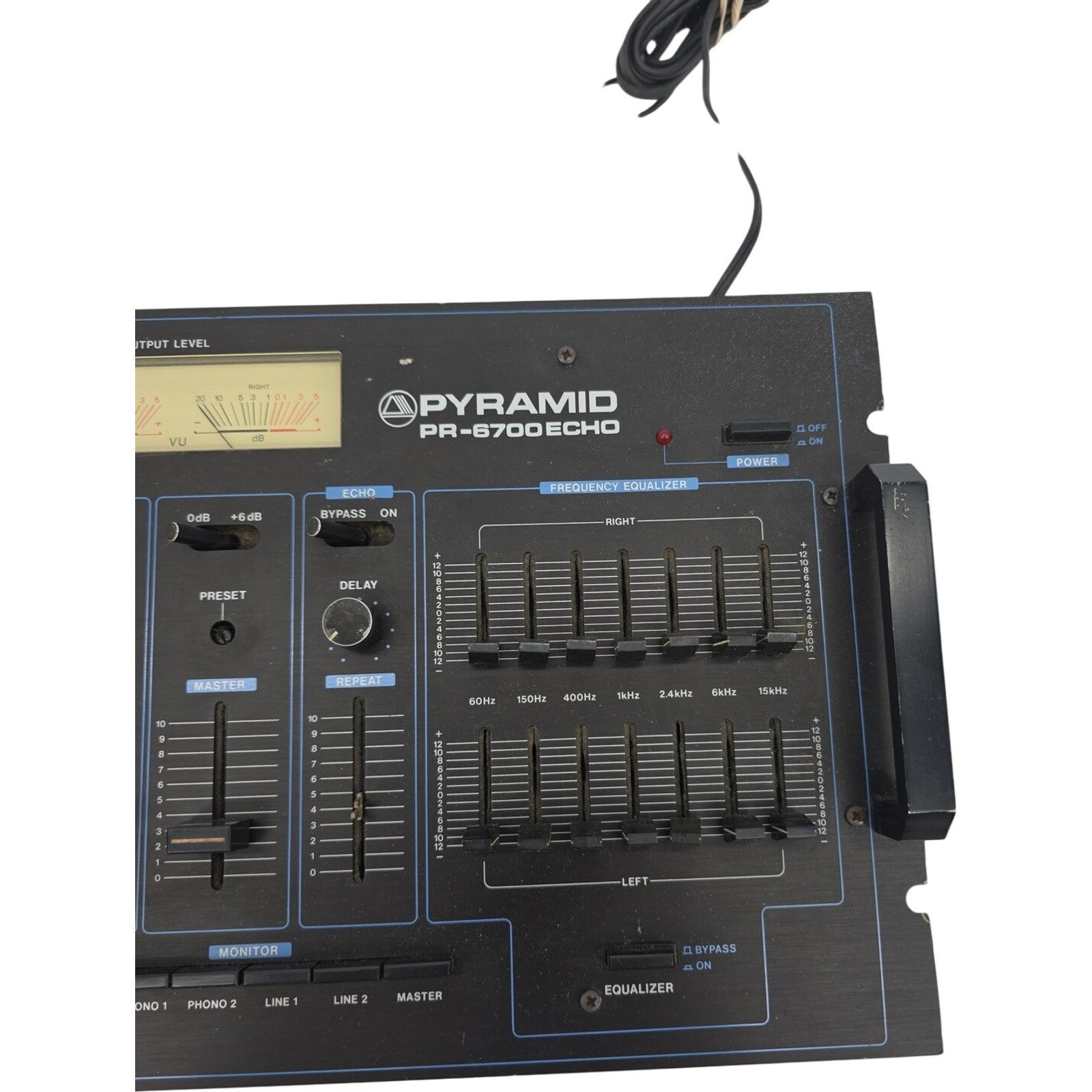 Vintage Pyramid PR-6700 Echo Stereo Sound Mixer Equalizer and Echo Effect System