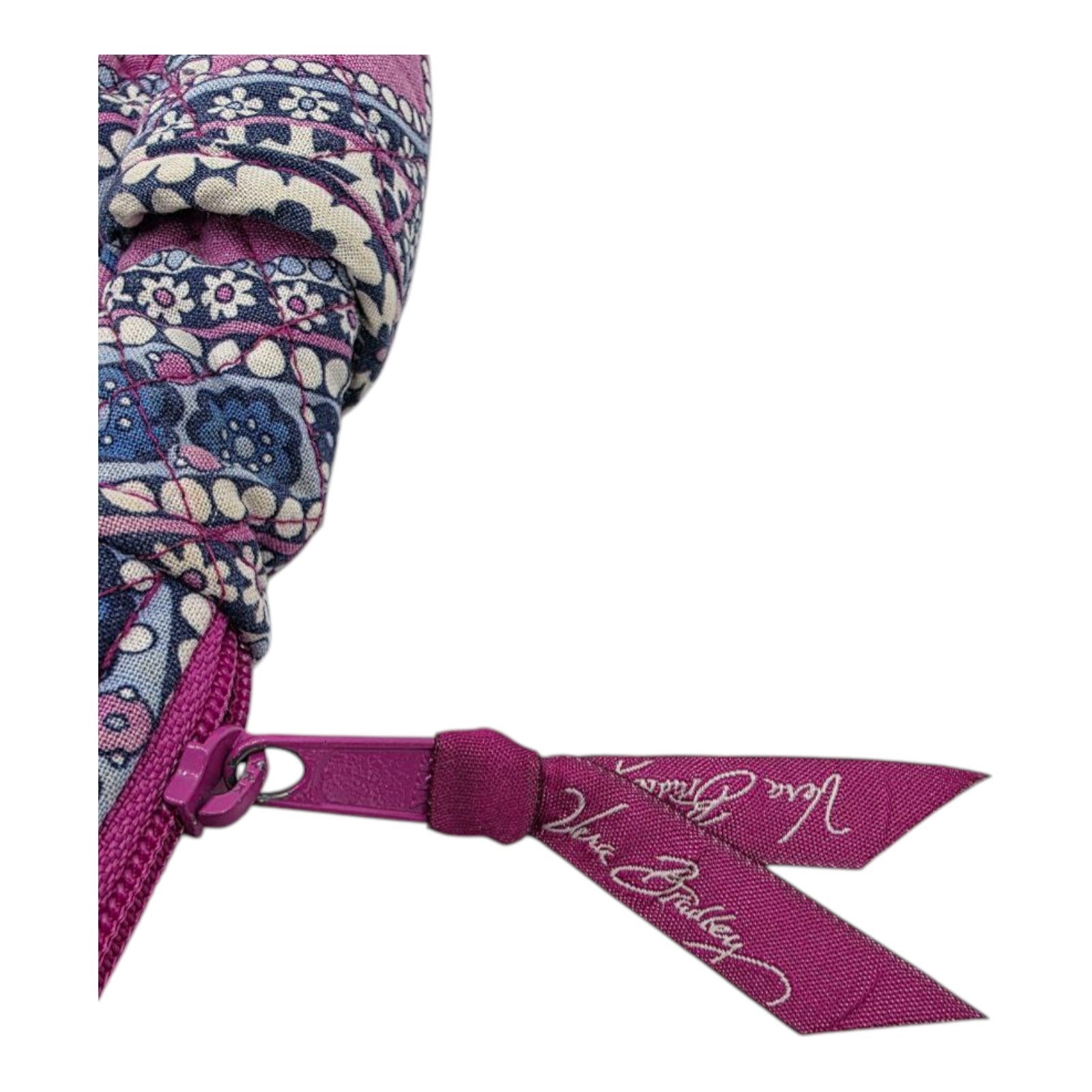 Vera Bradley Pink Purple Paisley Quilted Backpack Adjustable Straps 12x12