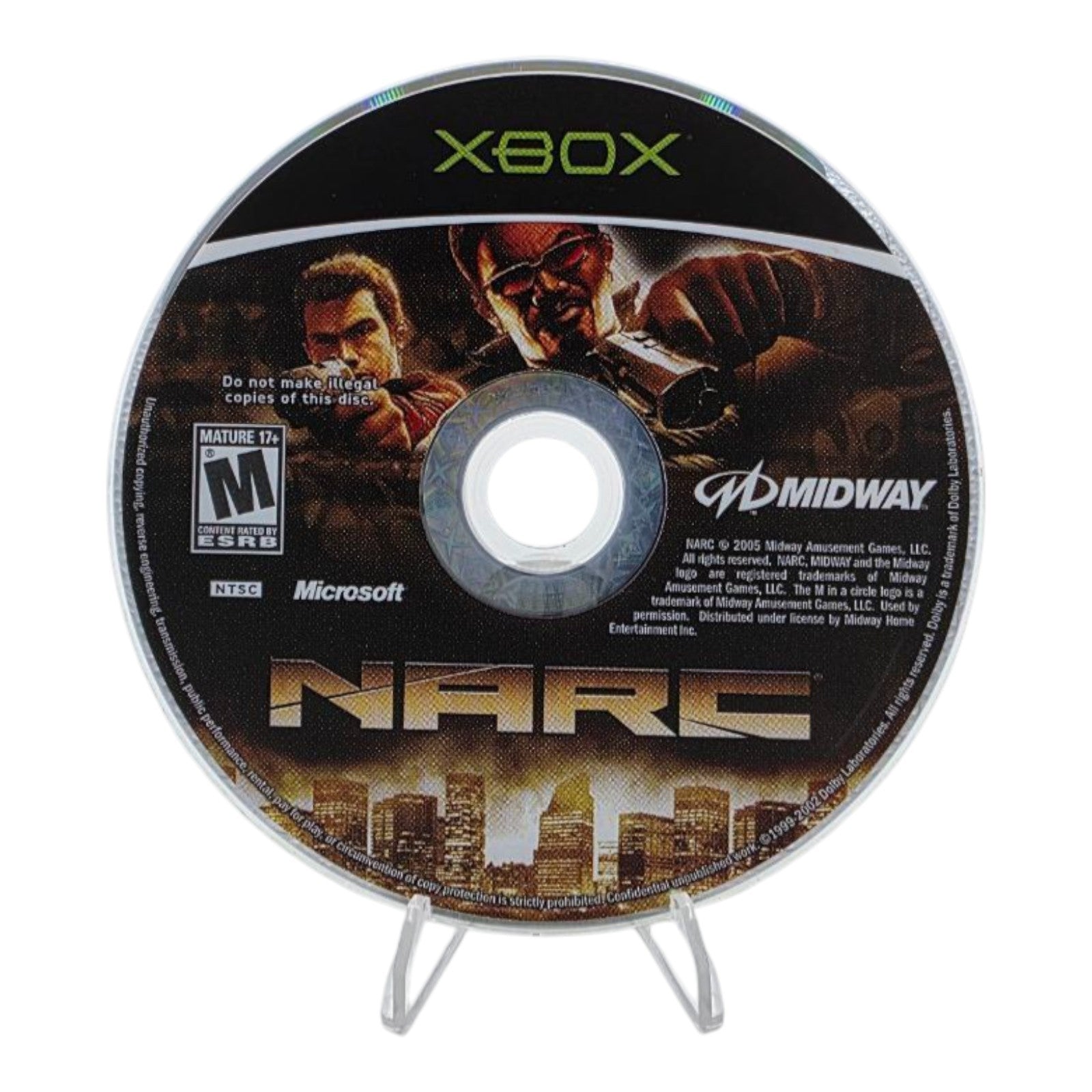 NARC Xbox 2005 Complete CIB Manual & Disc Included