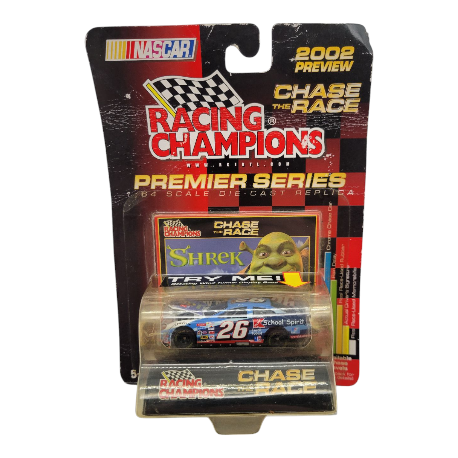 Racing Champions Chase the Race 2002 Shrek 26 Die-Cast Car 1:64 Scale NASCAR