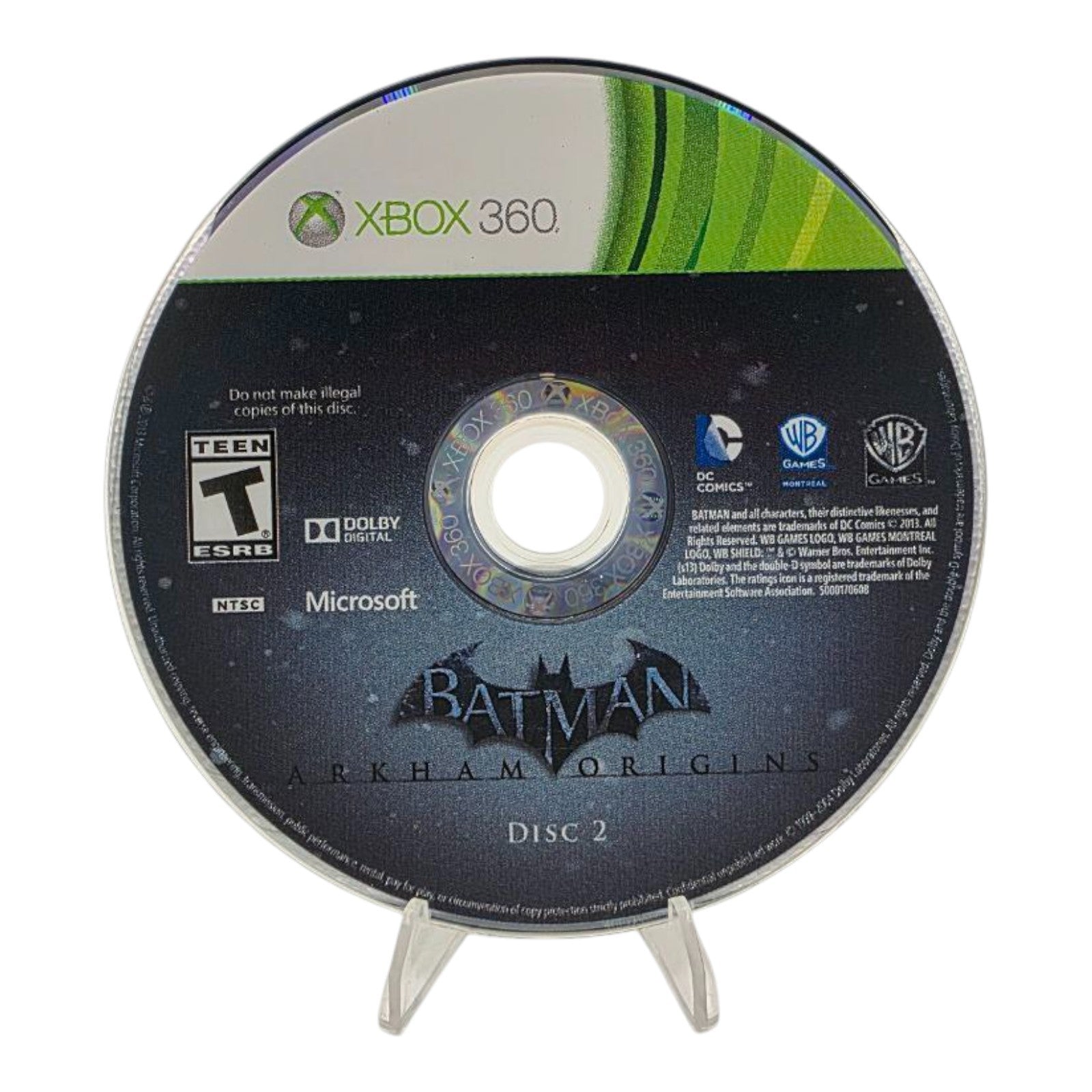 Batman: Arkham Origins Xbox 360 No Manual Tested with 2 Discs Microsoft