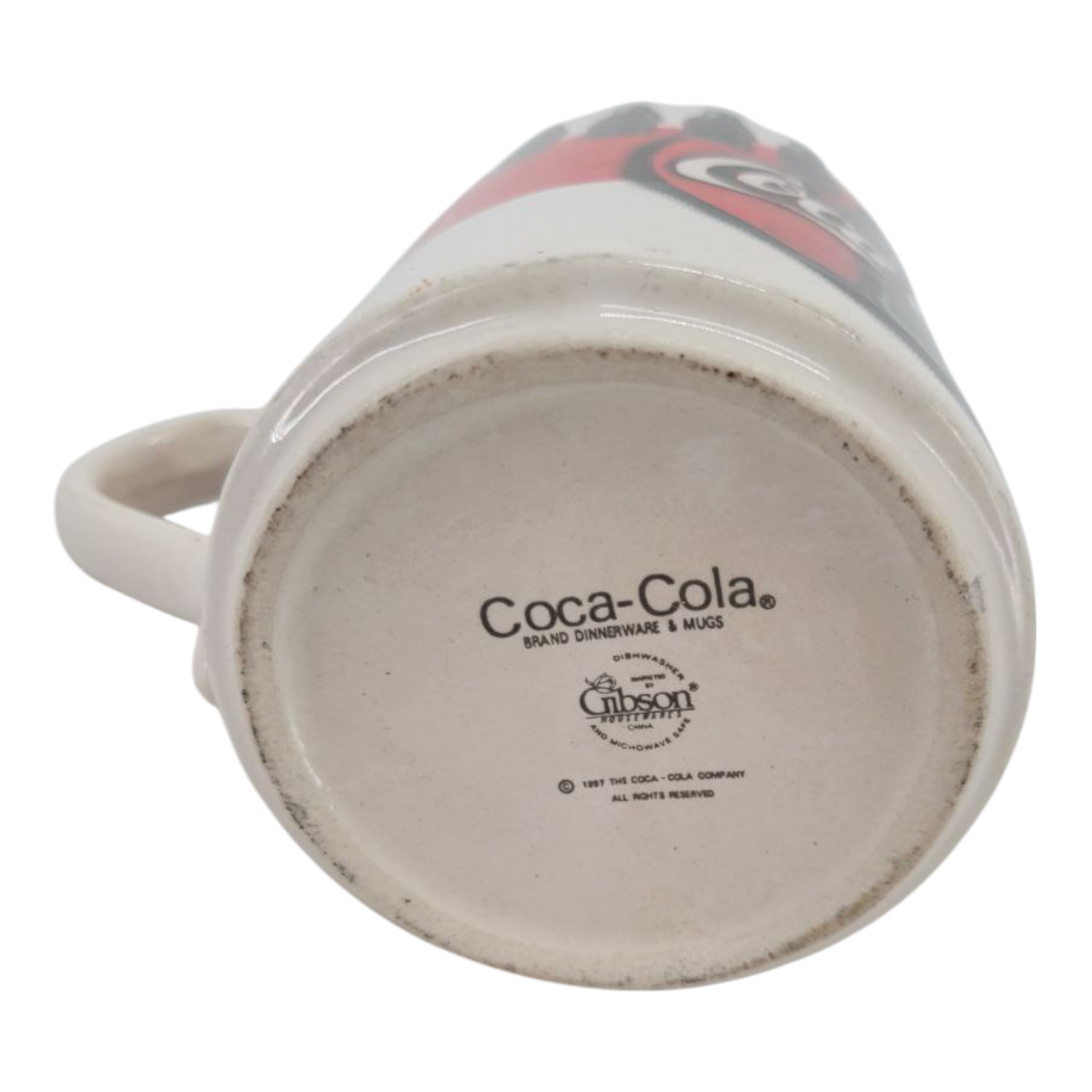 Coca Cola 1997 Gibson Housewares Vintage Coffee Mug Classic Bottle Design