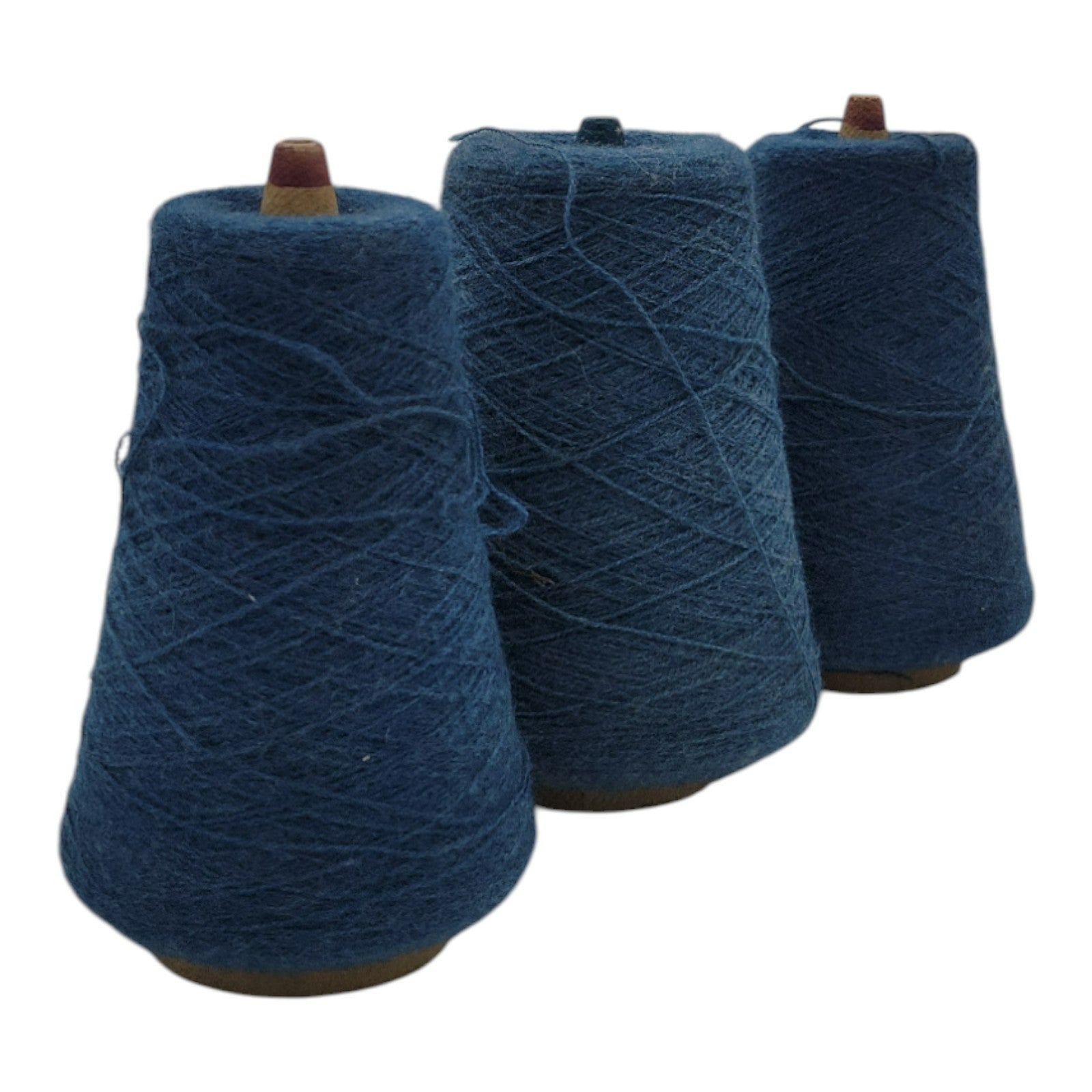 Vintage 1980s Templon 2/24 Betony Heather Yarn Cone Lot of 3