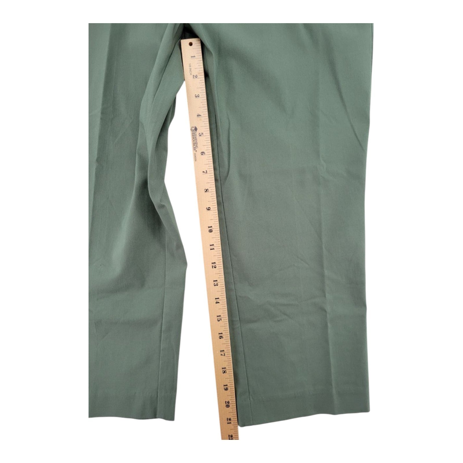 JM Collection Capri Pants S Blooming Cactus Green Stretch Comfort Waist