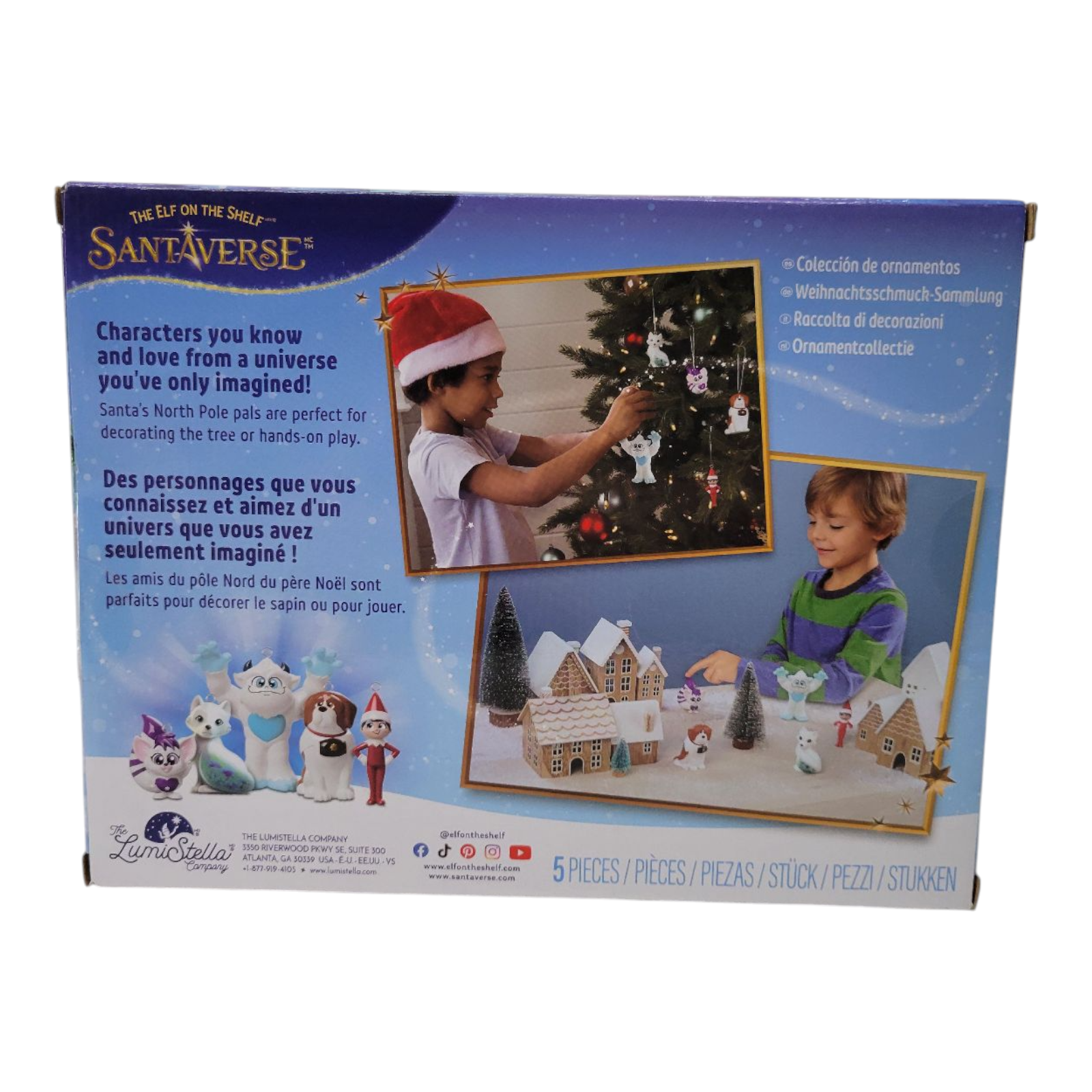 Santaverse Ornament Collection The Elf on The Shelf Holiday Figurines Set