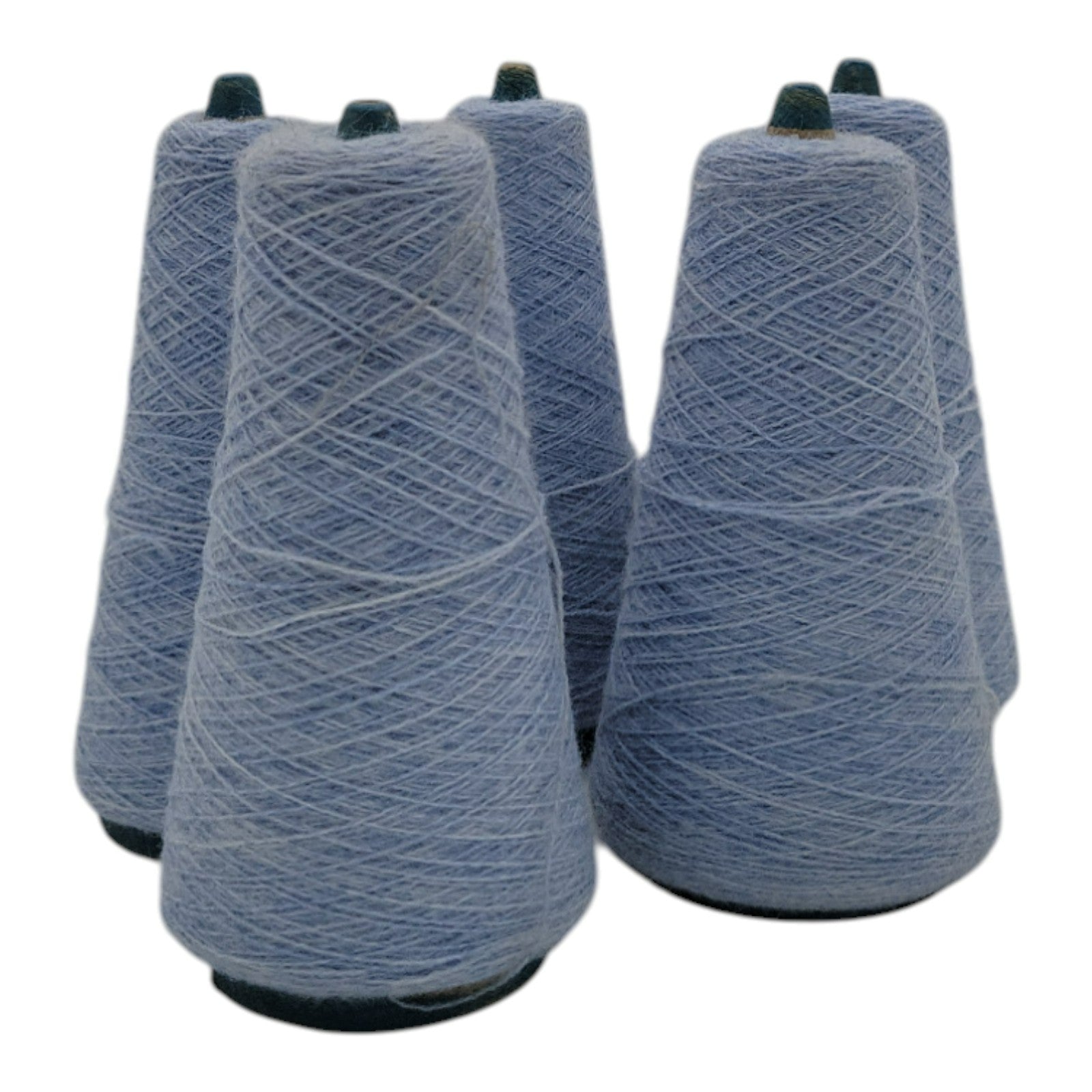 Vintage Unbranded Azure 2/24 Acrylic 30847 Yarn Lot of 5