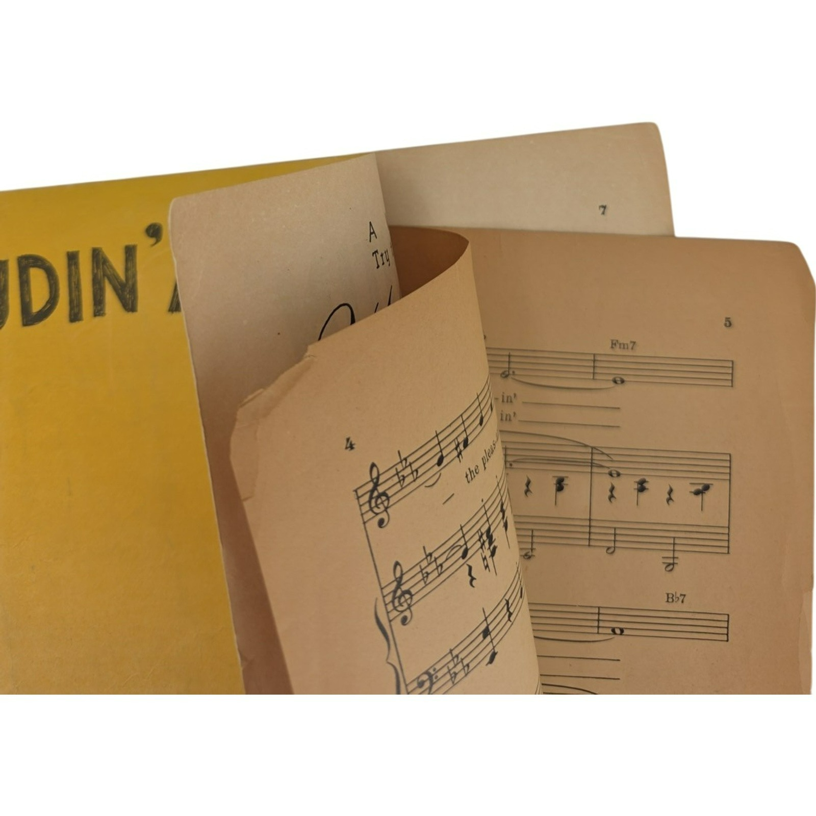 Vintage 1947 Feudin' And Fightin' Al Dubin And Burton Lane Sheet Music