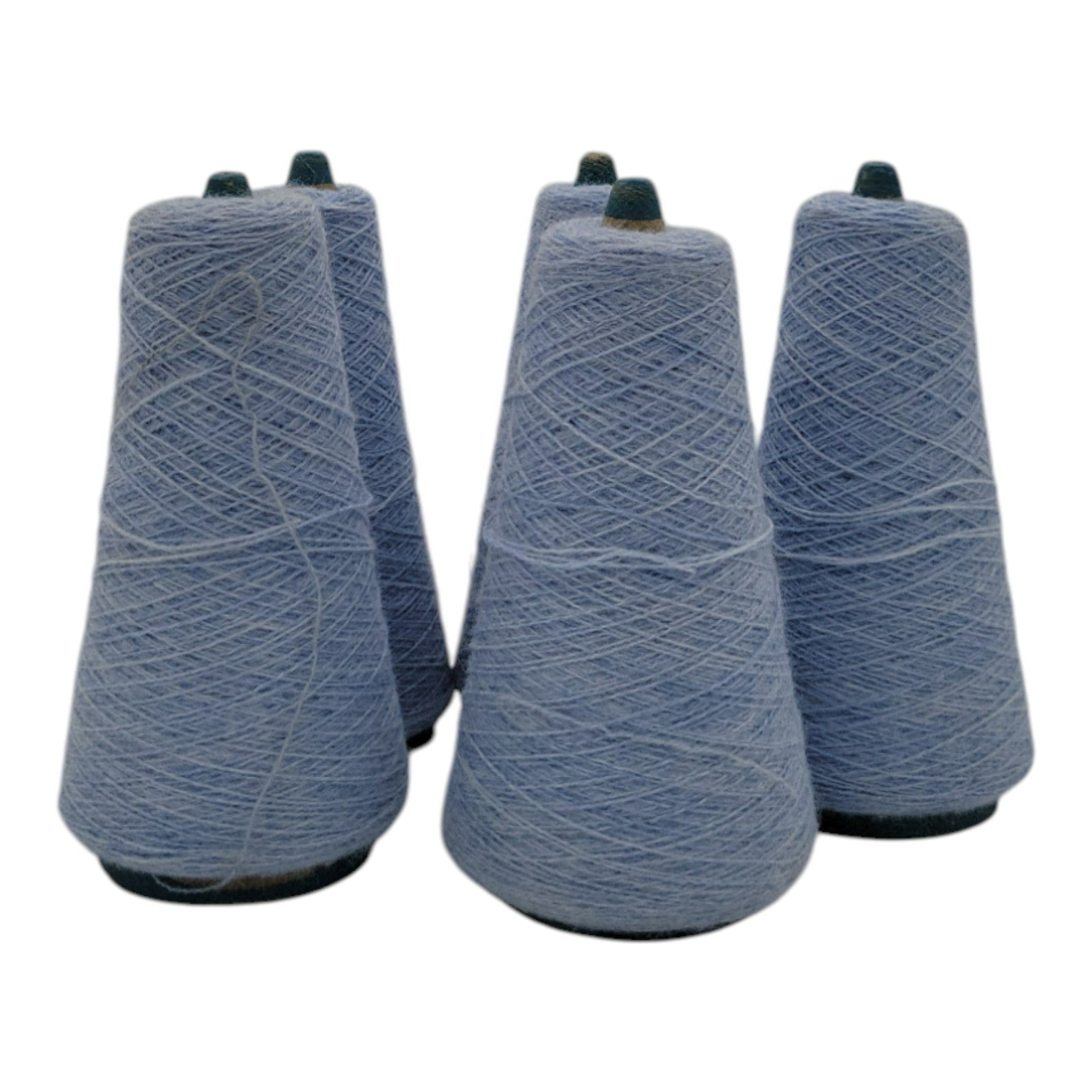 Vintage Unbranded Azure 2/24 Acrylic 30847 Yarn Lot of 5