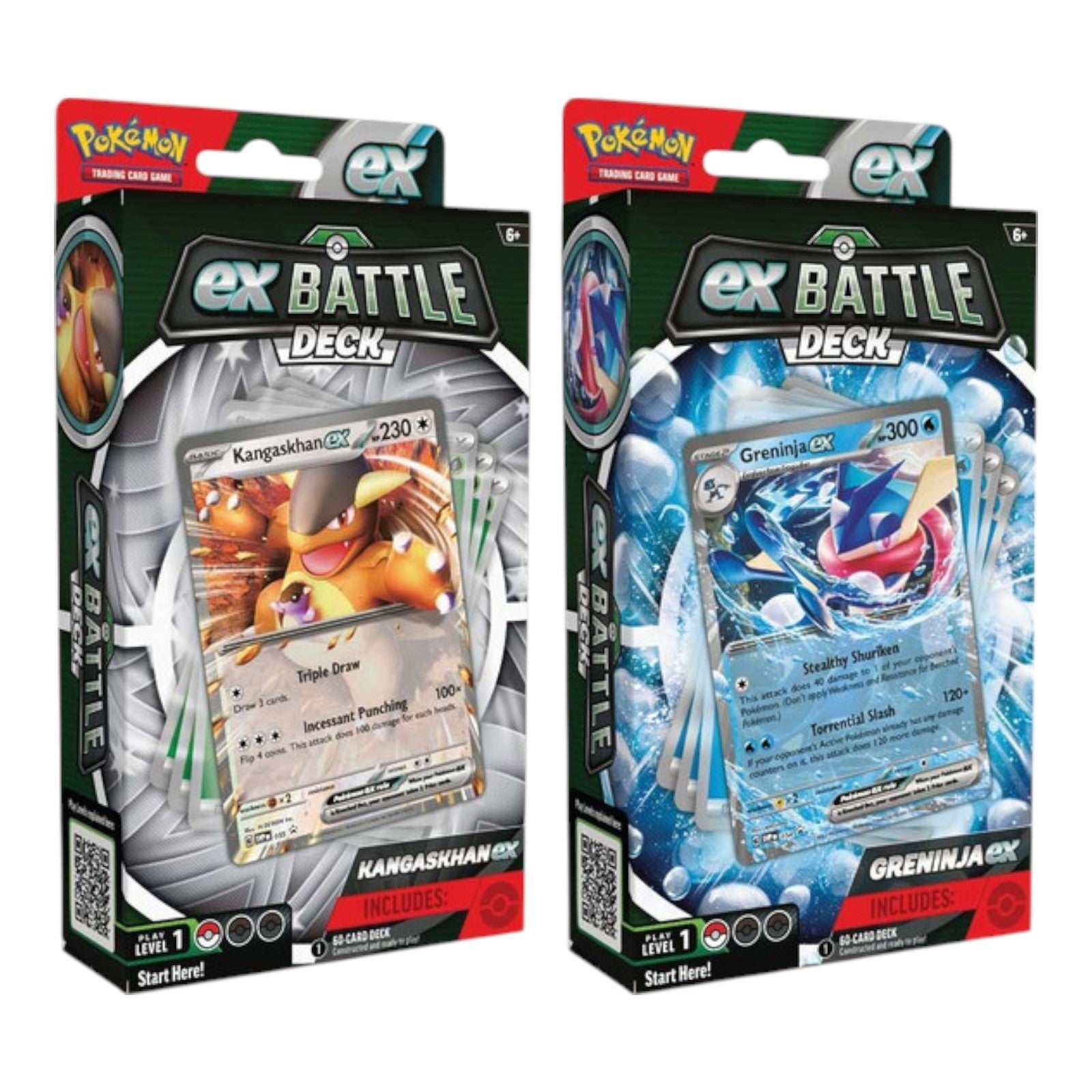 Pokémon TCG EX Battle Deck Greninja and Kangaskhan Set of 2