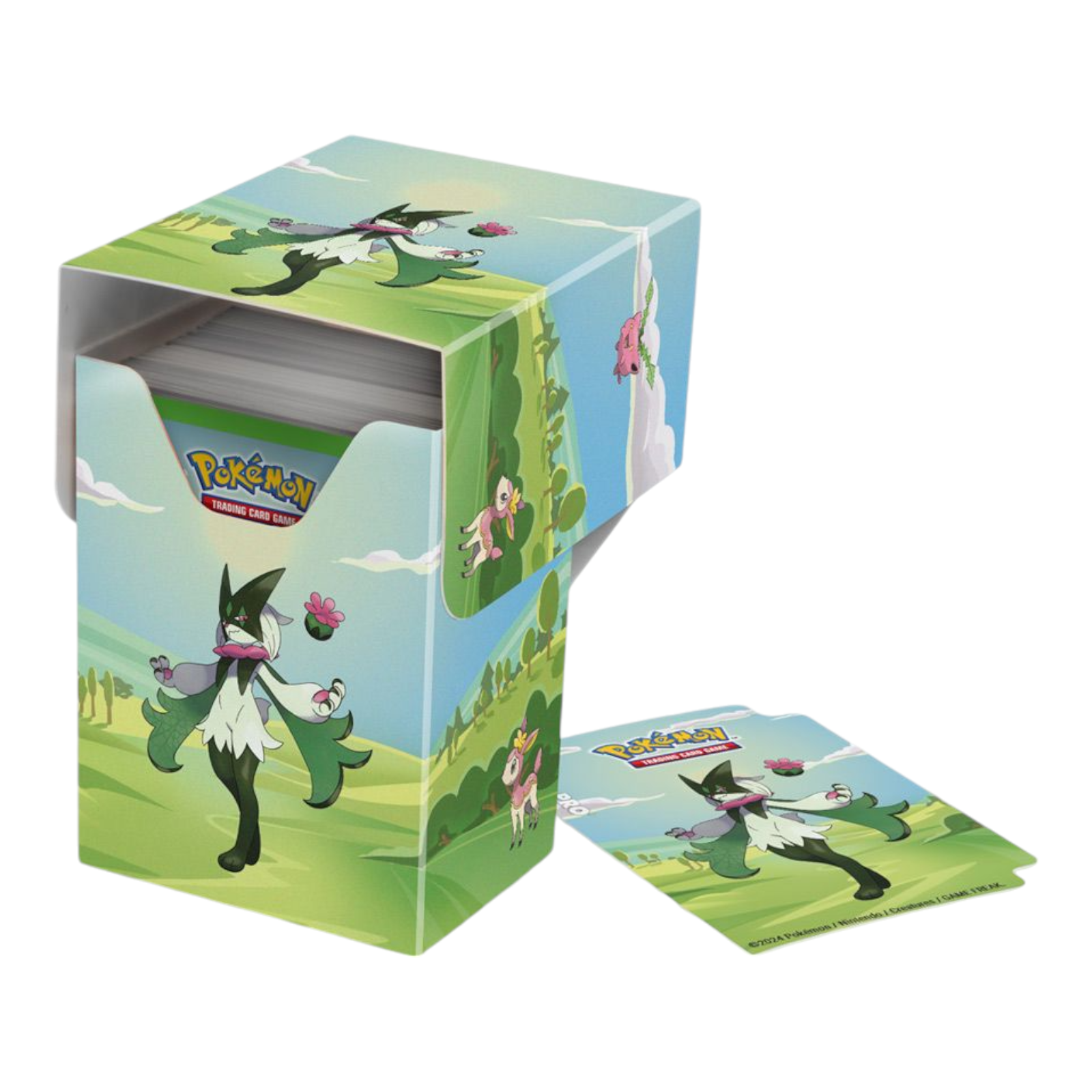 Ultra PRO Deck Box Pokémon Morning Meadow Full View Holds 75 Sleeved Cards