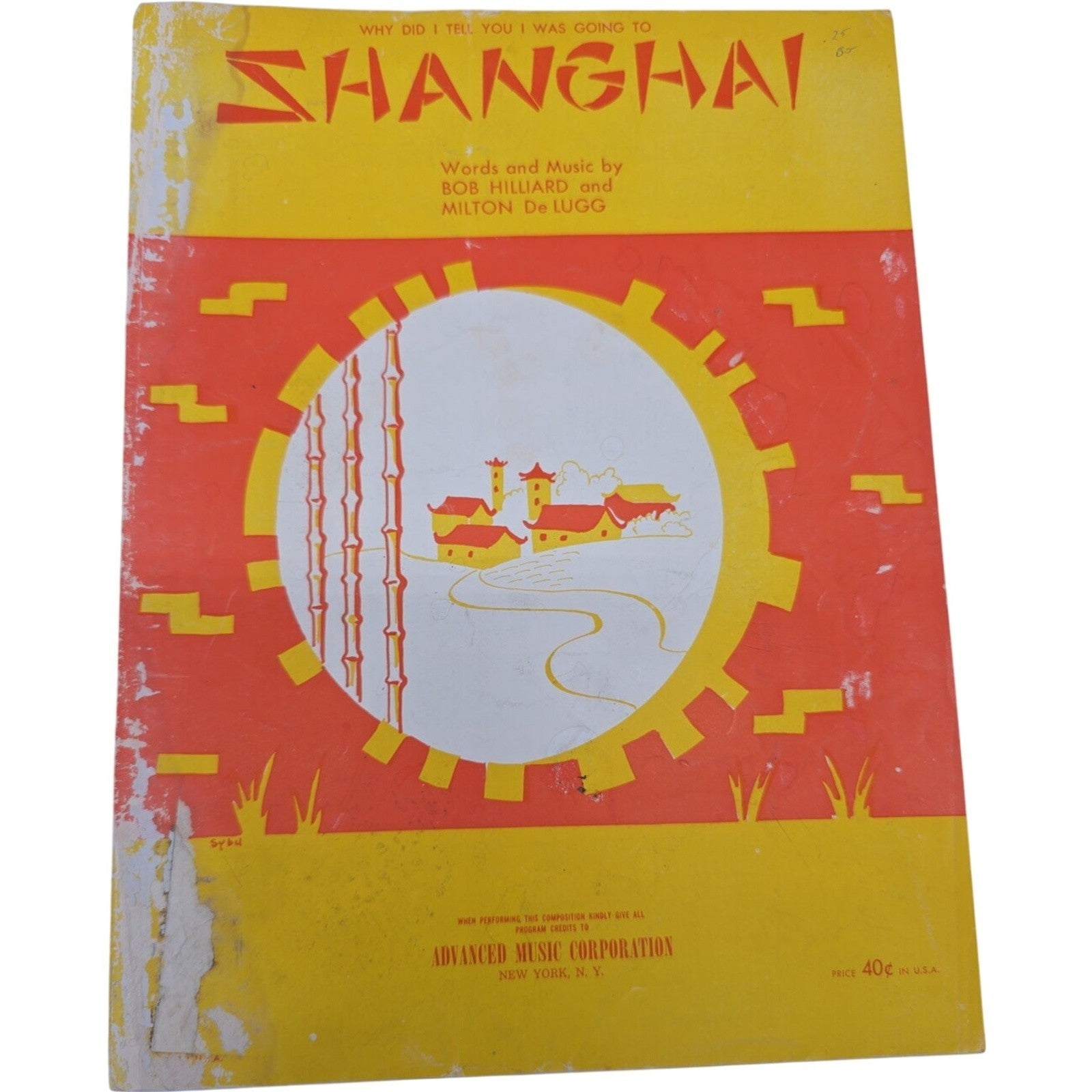 Why Did I Tell You I Was Going to Shanghai Hilliard and De Lugg Sheet Music